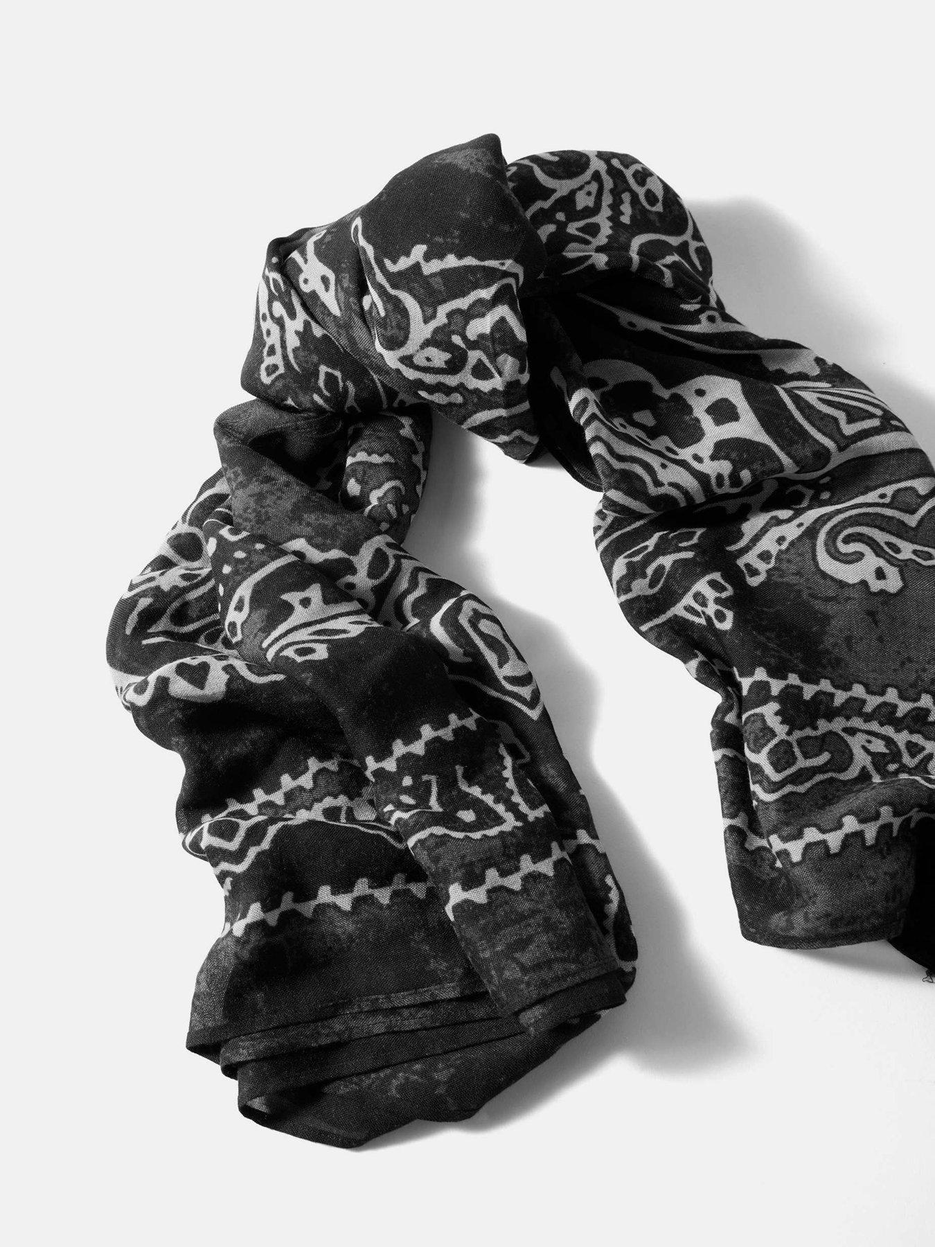 Image 3 of 4 of Mint Velvet Bandana Scarf - Black