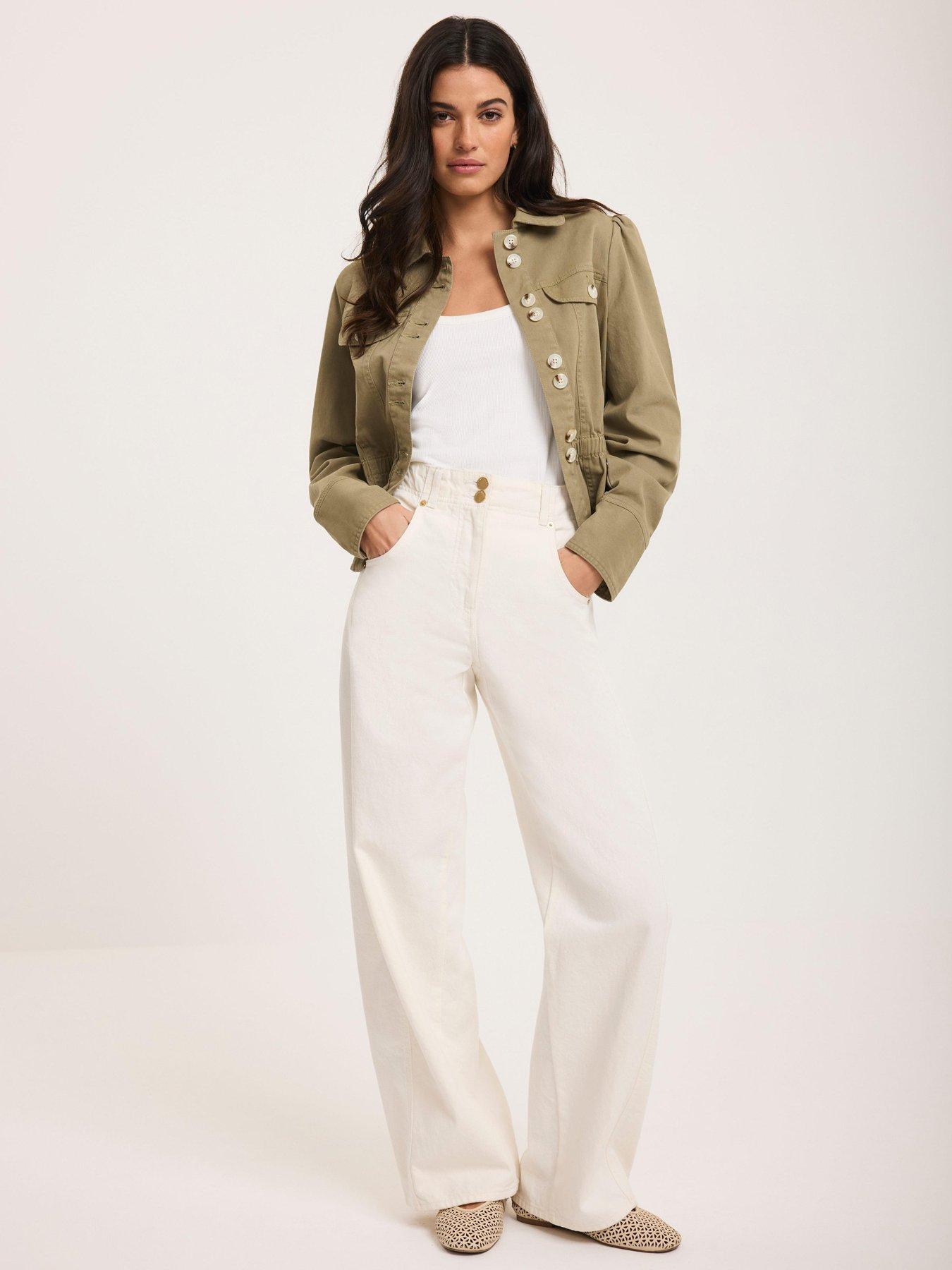 Image 3 of 6 of Mint Velvet Ivory Relaxed Wide Jean