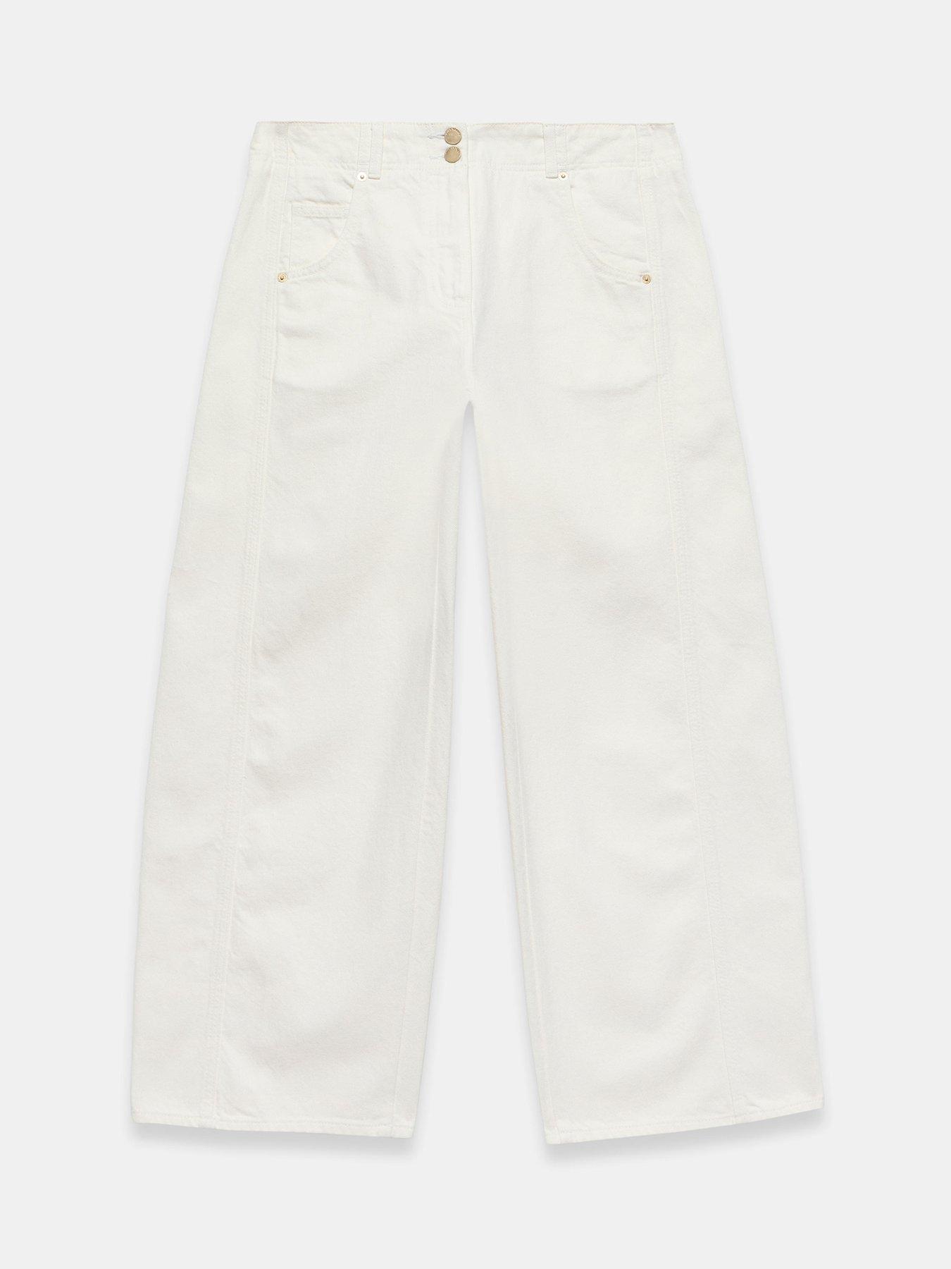 Image 5 of 6 of Mint Velvet Ivory Relaxed Wide Jean