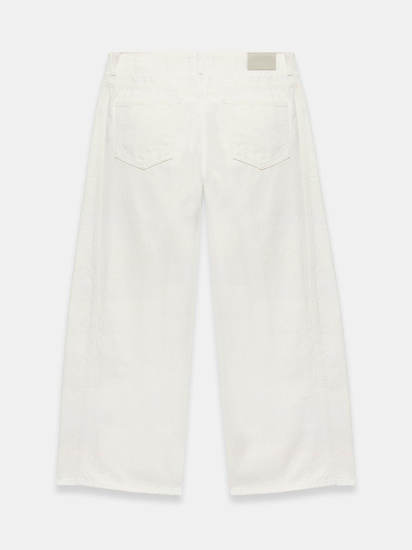 Image 6 of 6 of Mint Velvet Ivory Relaxed Wide Jean