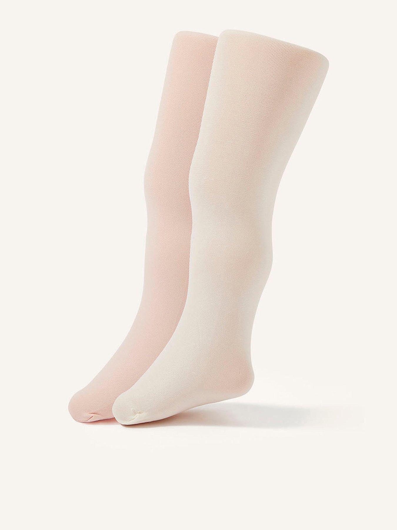 Monsoon Baby Girls 2 Pack Nylon Tights - Multi