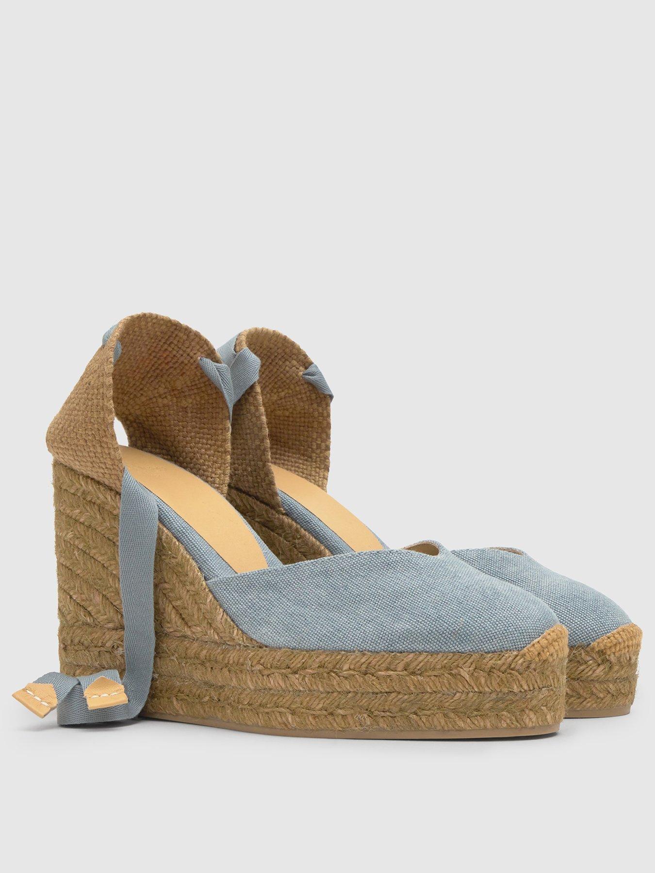 Image 2 of 5 of CASTANER Denim Espadrille Wedge - Blue