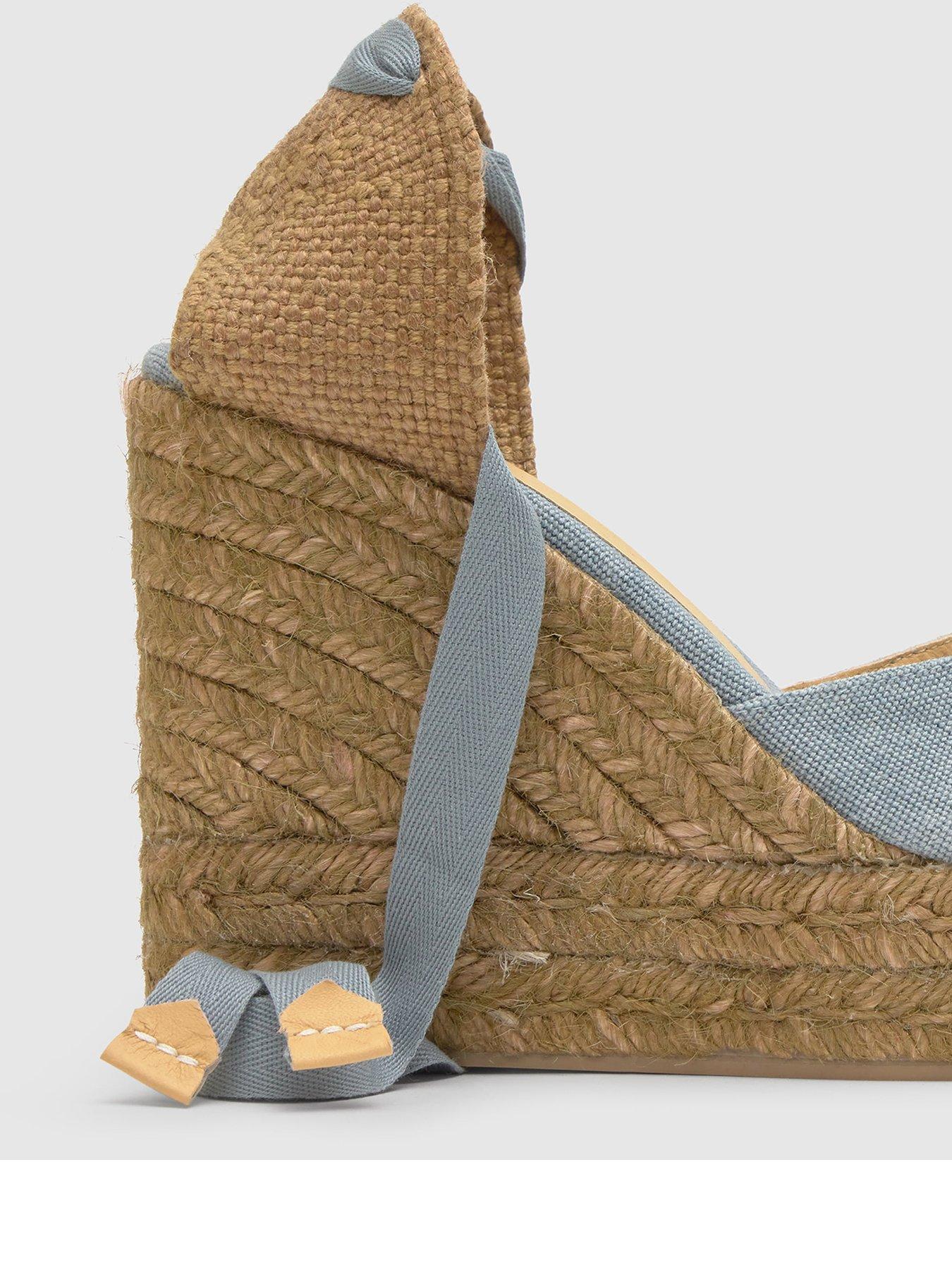 Image 3 of 5 of CASTANER Denim Espadrille Wedge - Blue