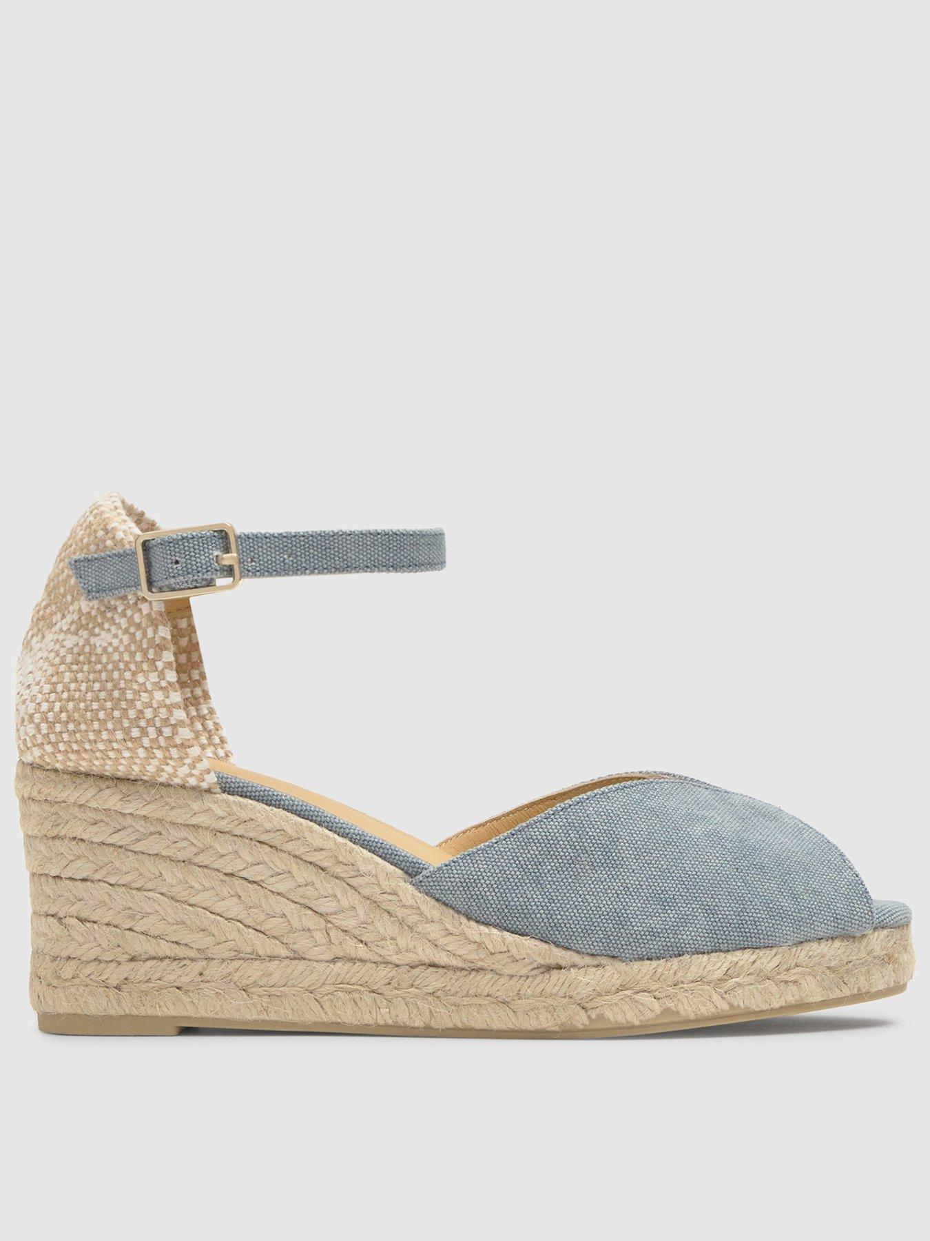 Image 1 of 5 of CASTANER Denim Espadrille Wedge - Blue