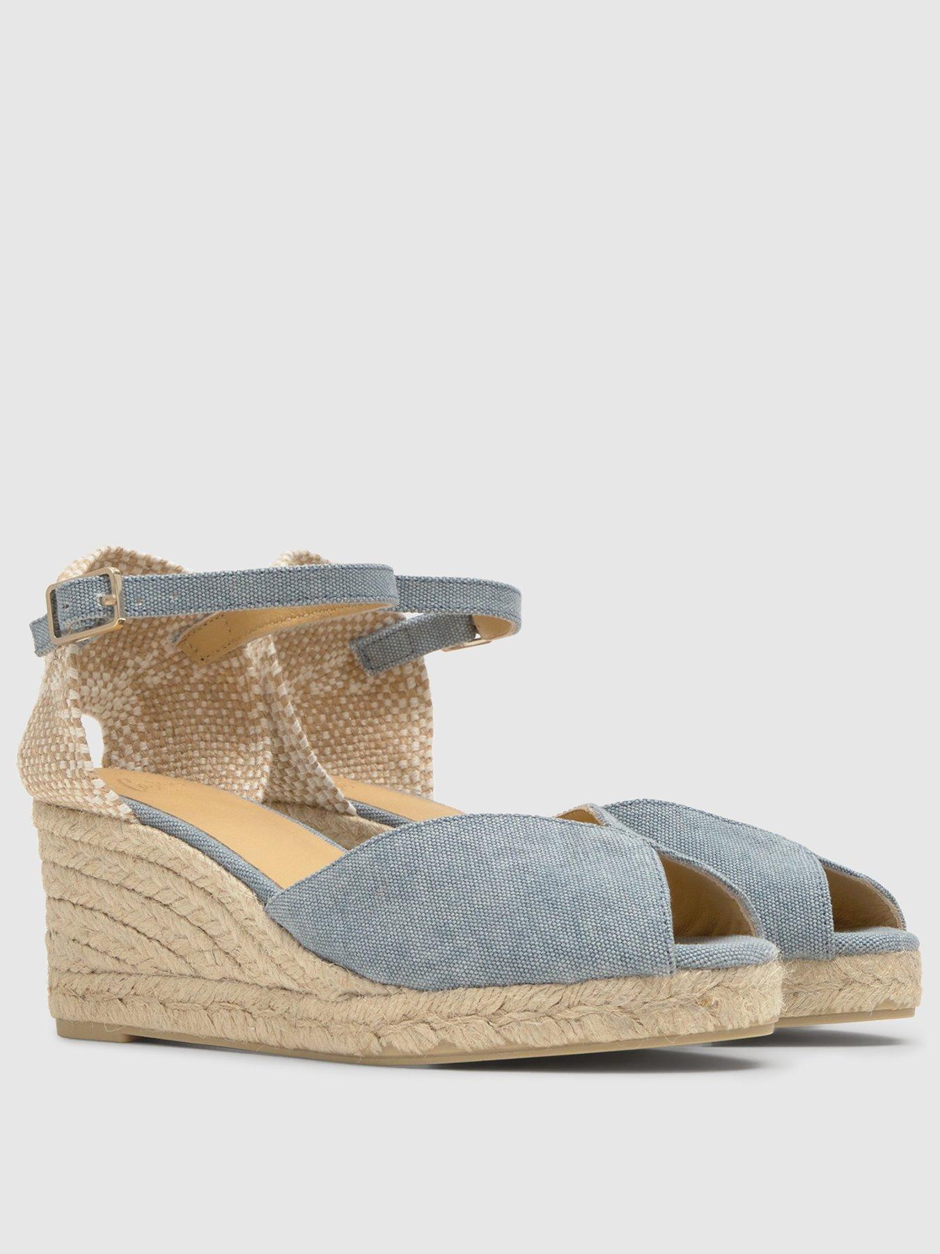 Image 2 of 5 of CASTANER Denim Espadrille Wedge - Blue
