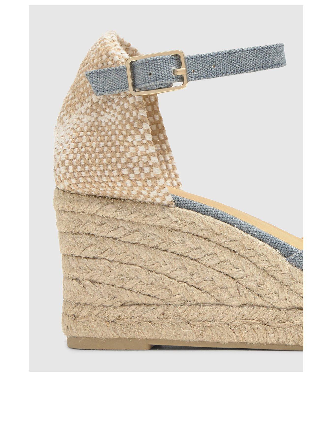 Image 3 of 5 of CASTANER Denim Espadrille Wedge - Blue