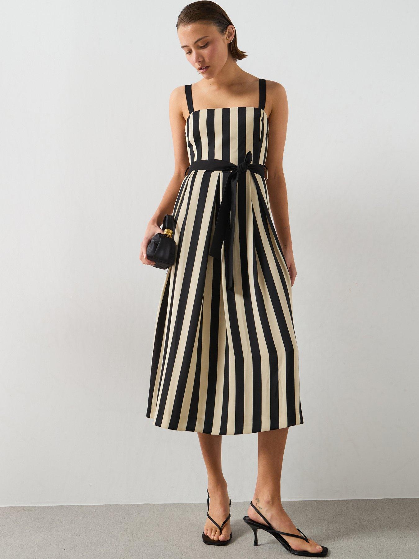 Main Collection | Midi (Knee) | Tea Dresses | Casual | Black