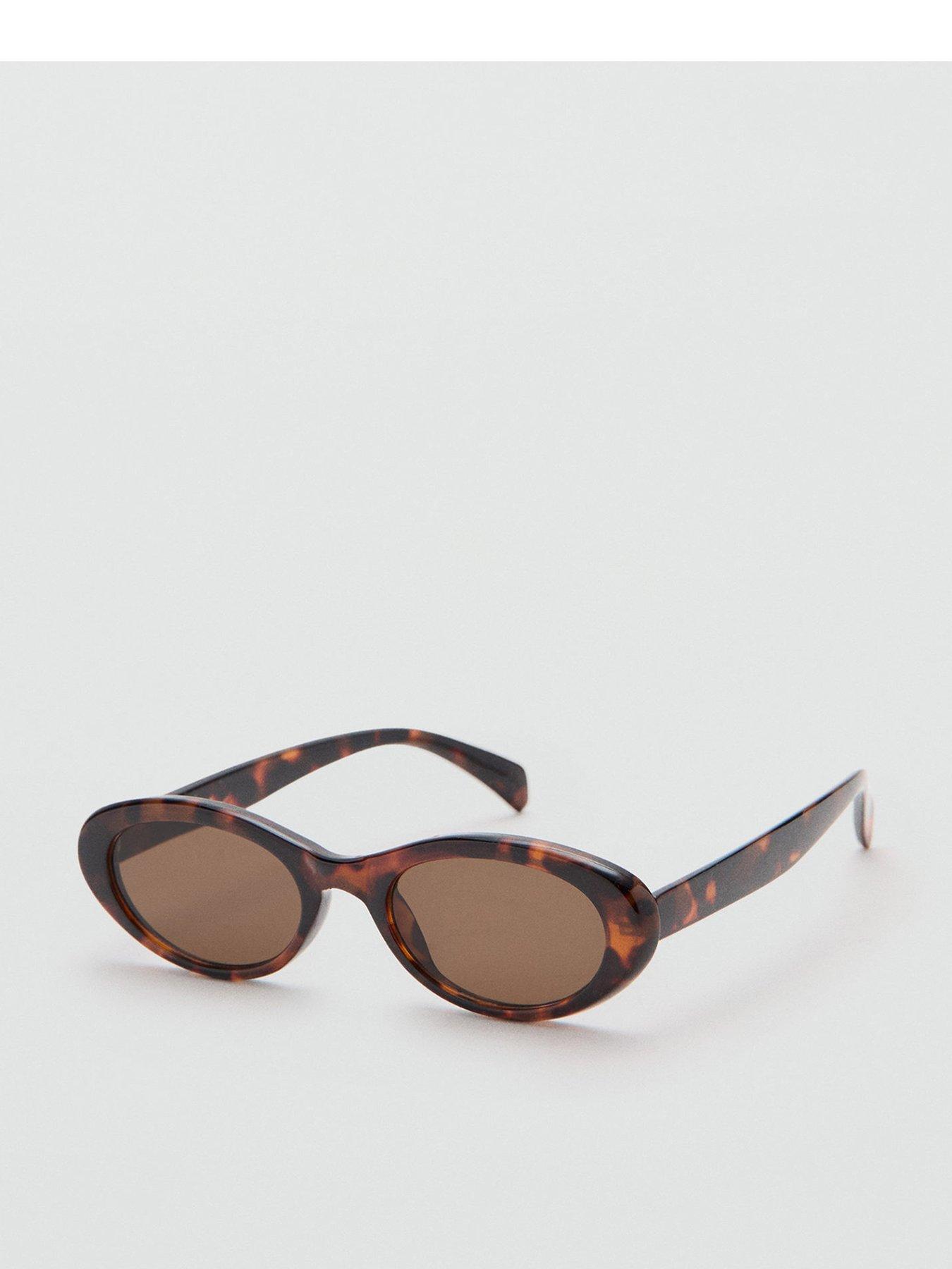 Mango Resin Frame Sunglasses - Brown