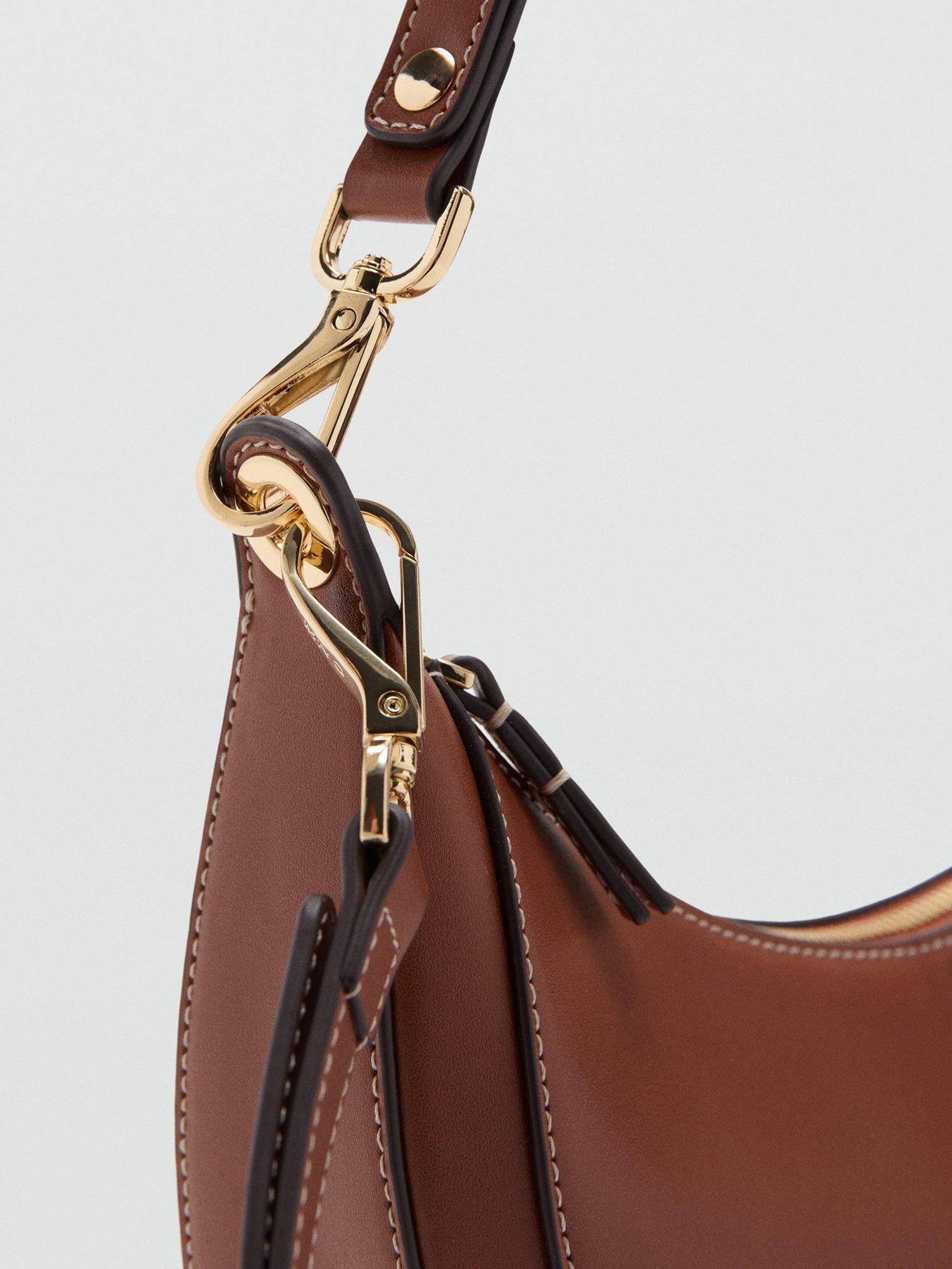 Image 5 of 7 of Mango Oval Shoulder Bag - Brown