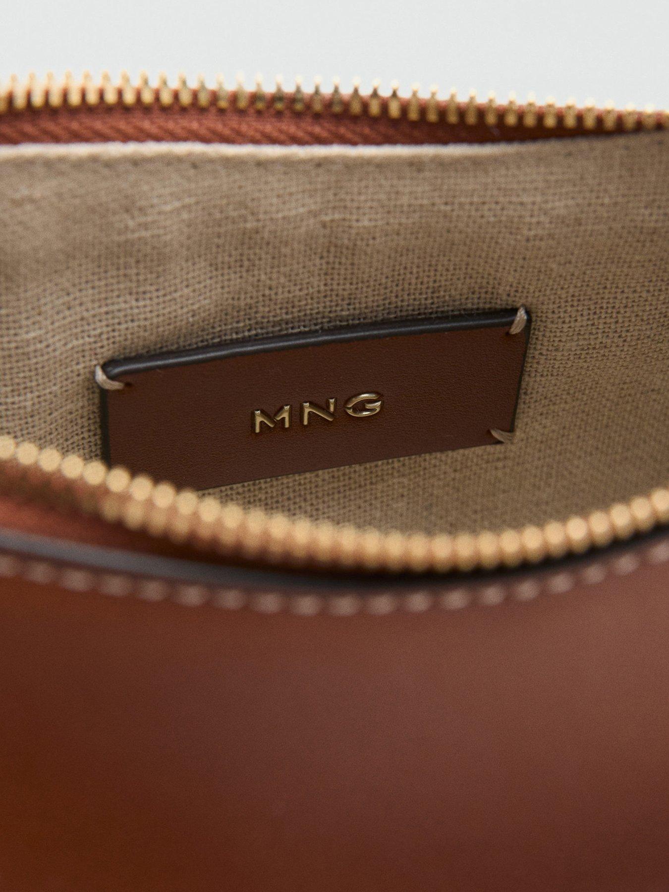 Image 6 of 7 of Mango Oval Shoulder Bag - Brown