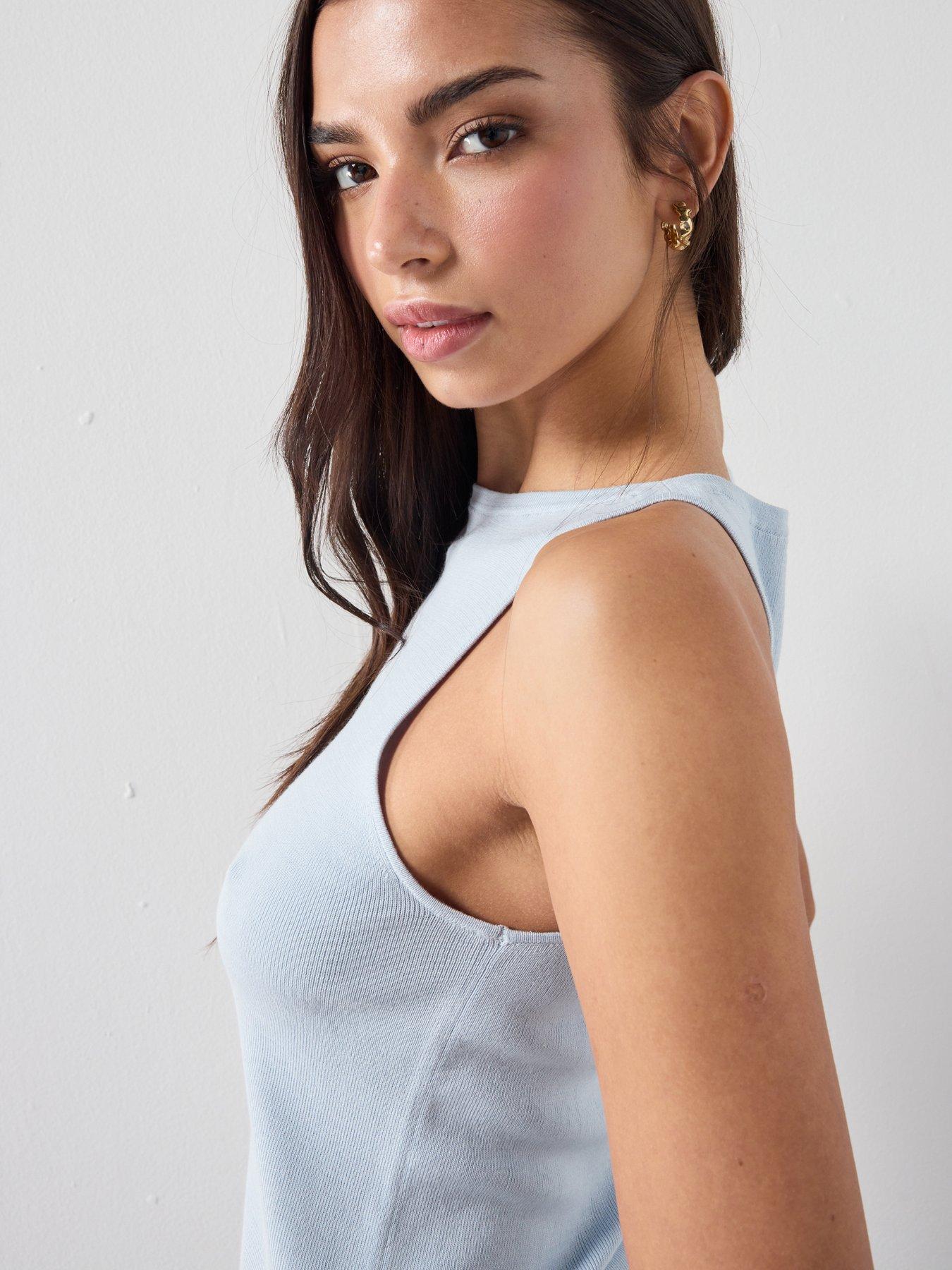 Image 4 of 6 of Mango Fine-knit Top - Blue