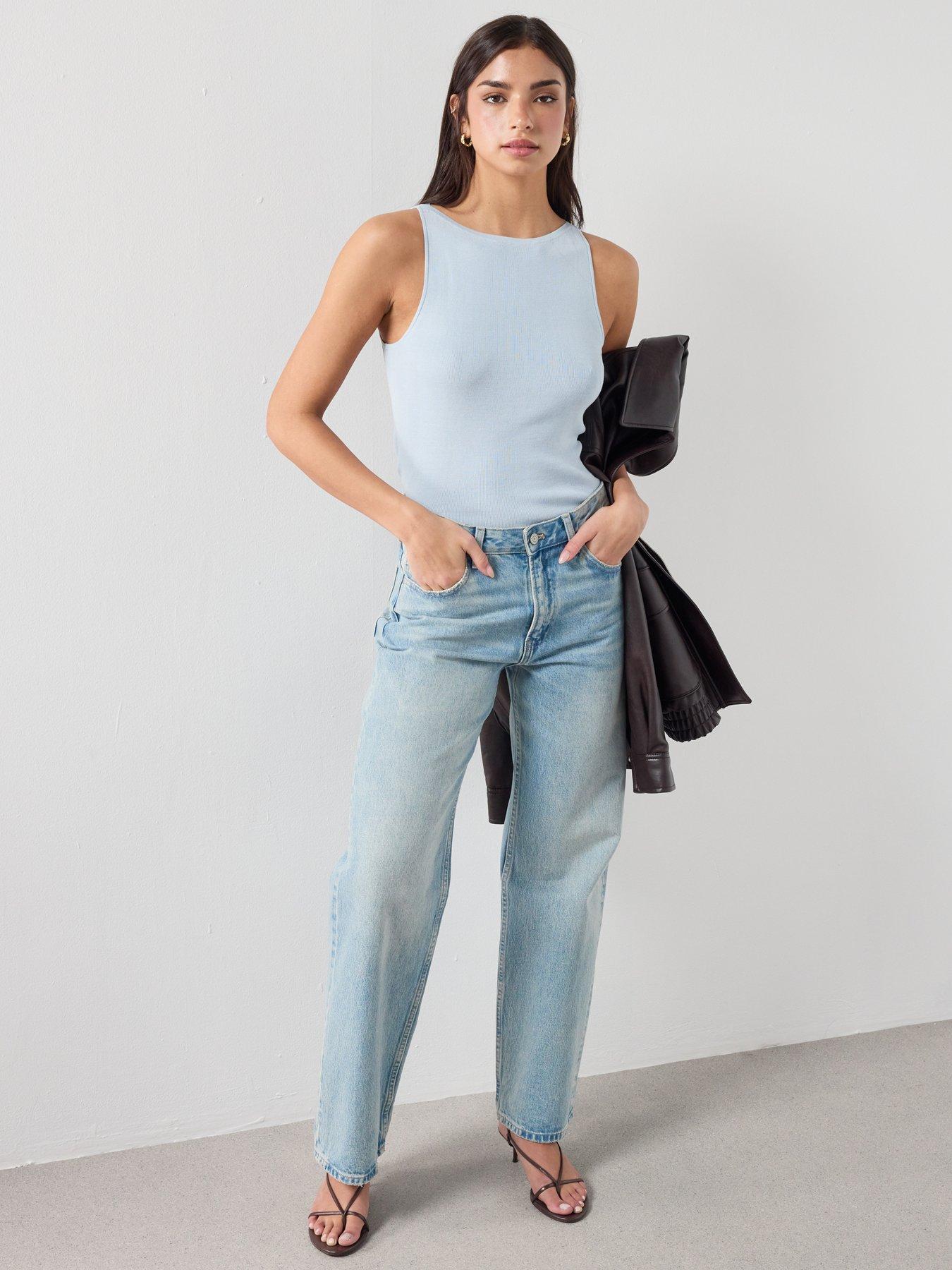 Image 5 of 6 of Mango Fine-knit Top - Blue