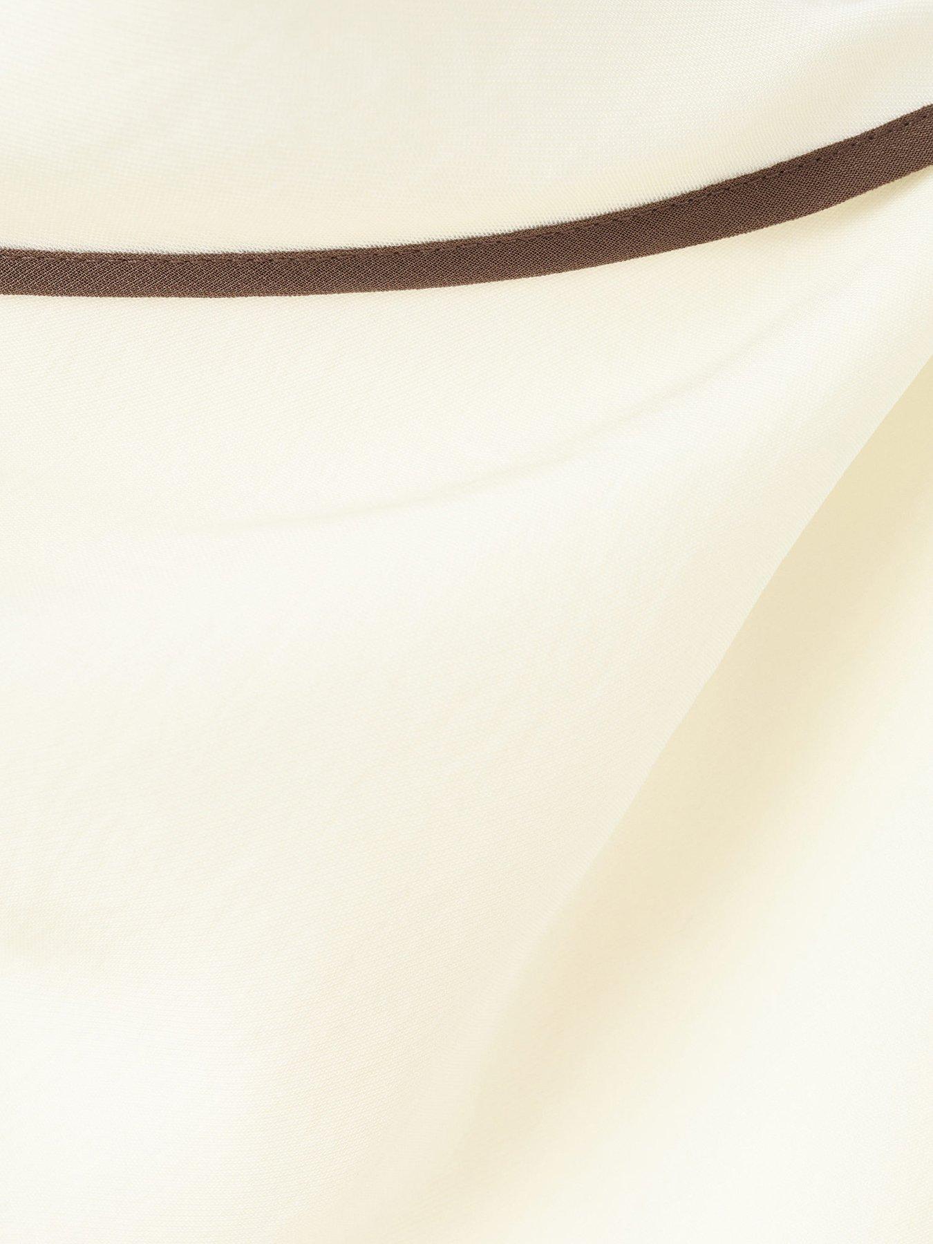 Image 6 of 6 of Mango Scarf Detail Dress - Cream