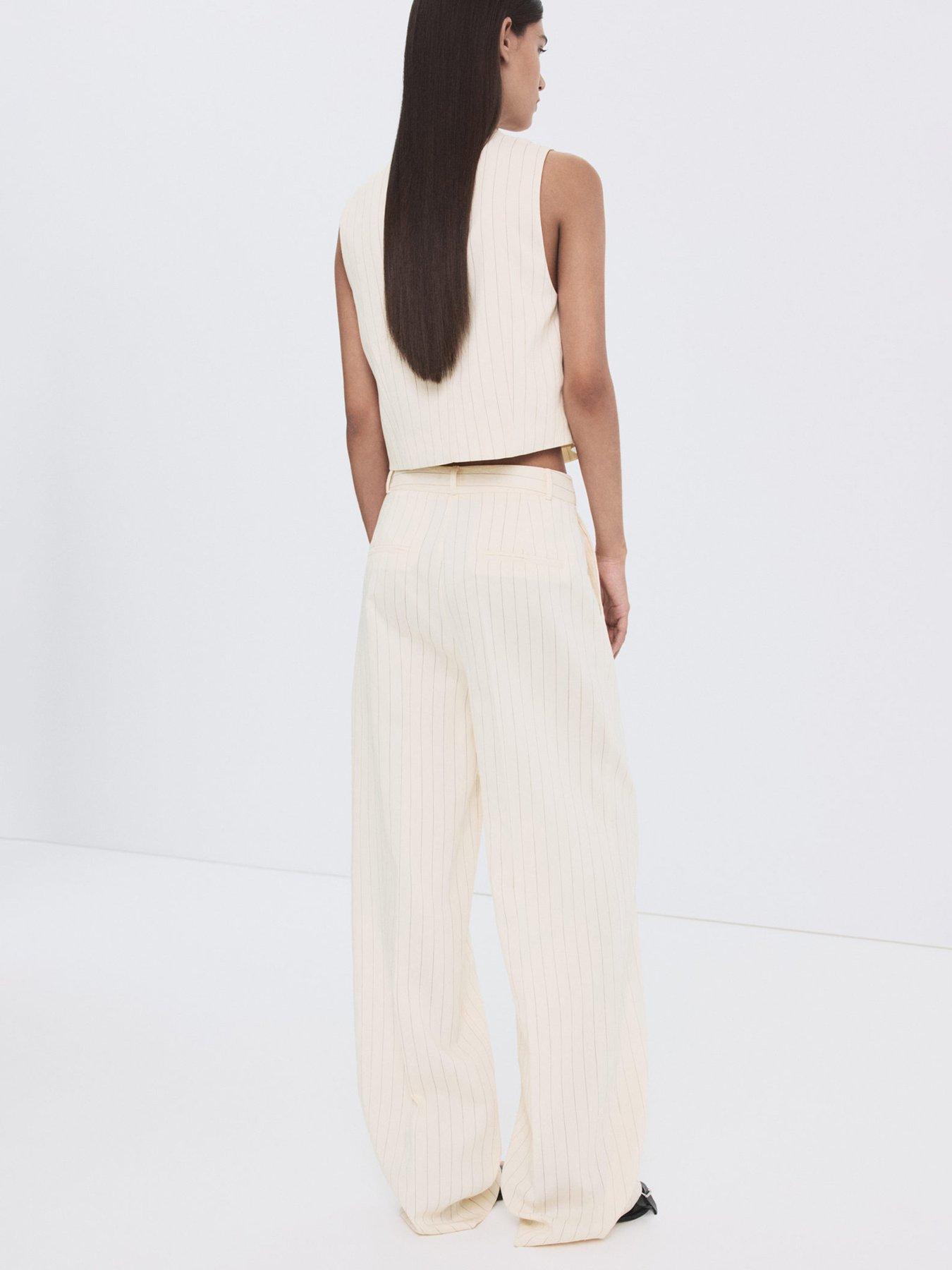 Image 2 of 7 of Mango Chain Detail Top - Off White