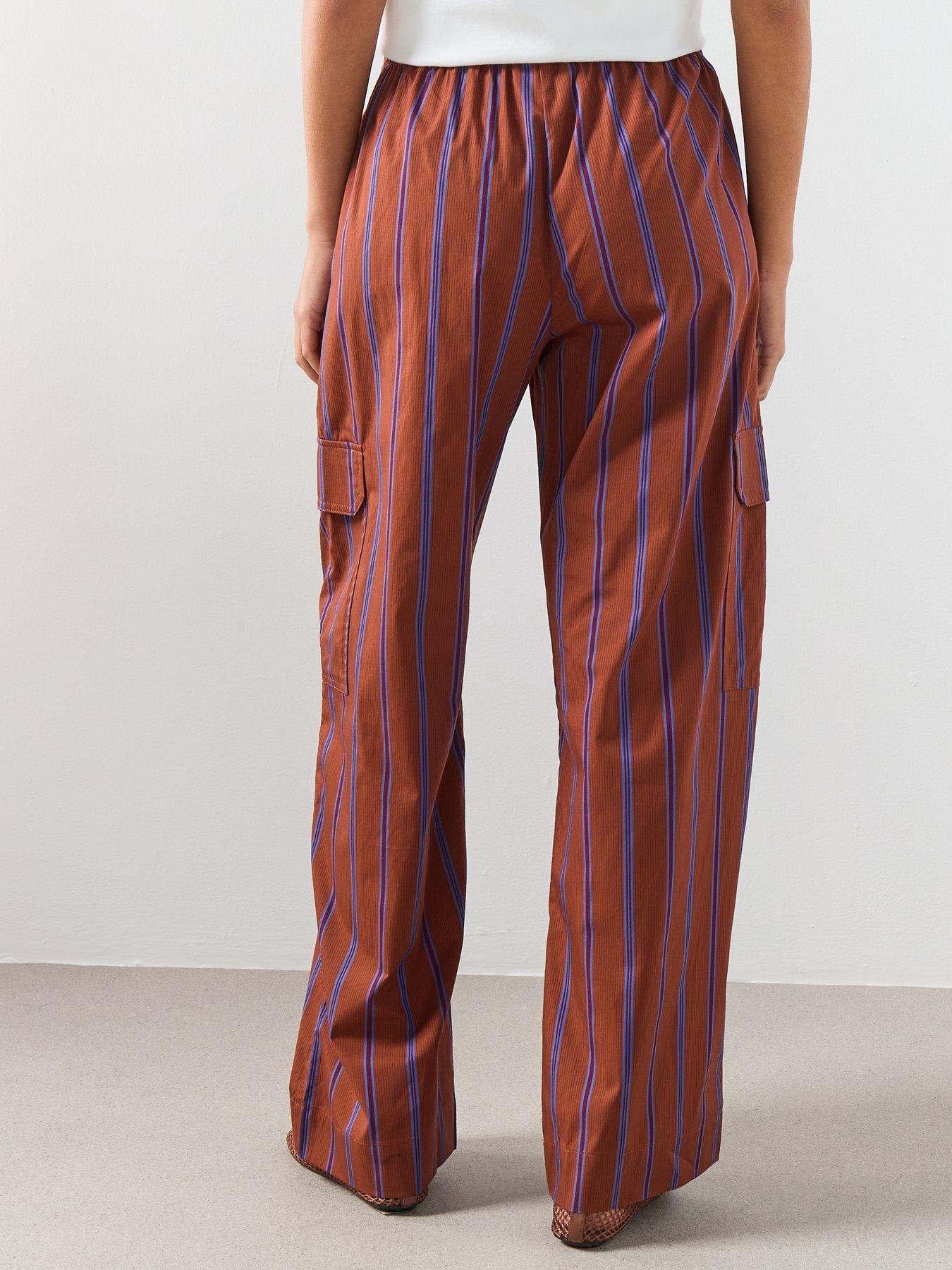 Image 2 of 6 of Mango Cargo Trousers With Lateral Pockets - Russet