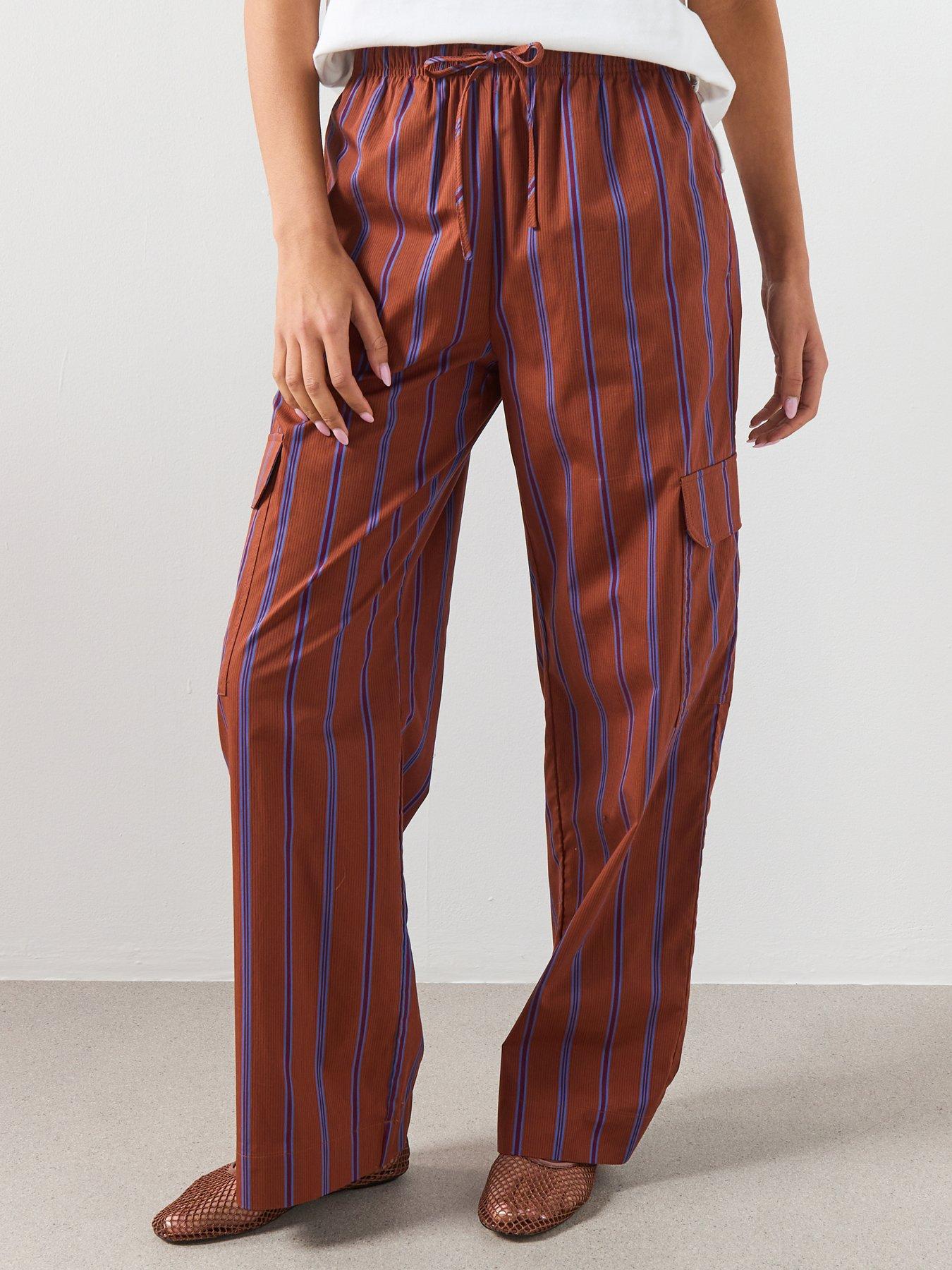 Image 3 of 6 of Mango Cargo Trousers With Lateral Pockets - Russet
