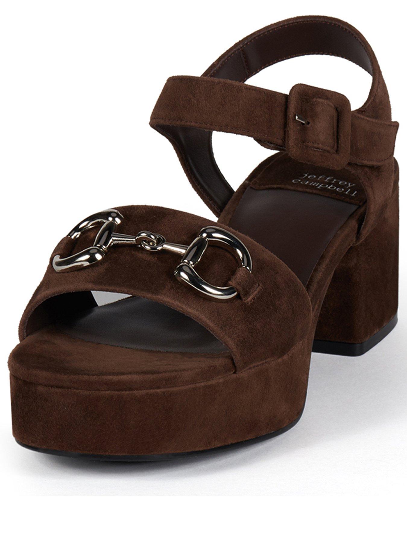 Image 2 of 4 of Jeffrey Campbell Timeless Heeled Sandals - Espresso