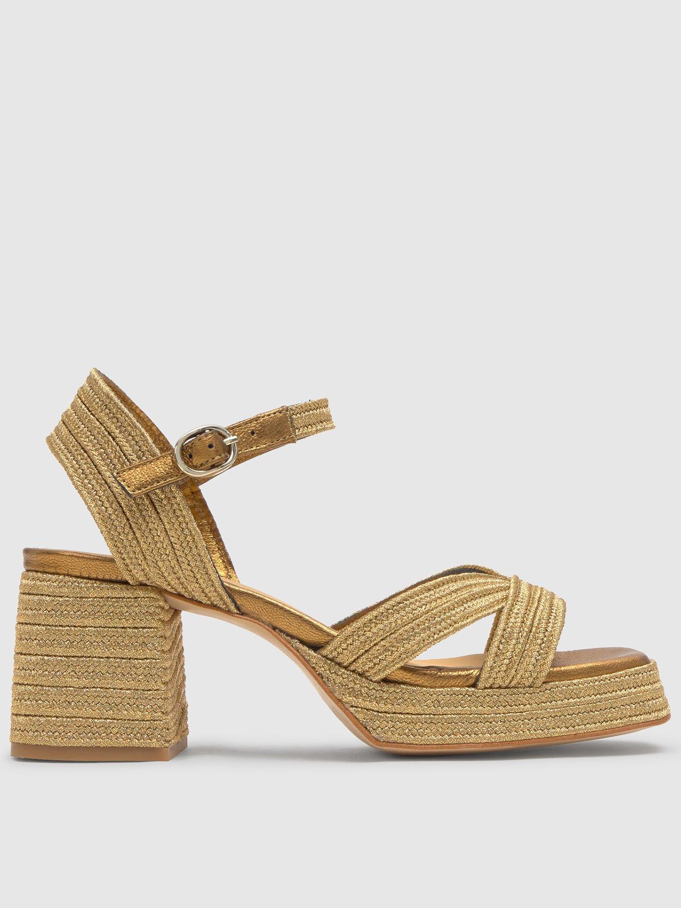 CASTANER Metallic Braided Chunky Sandal