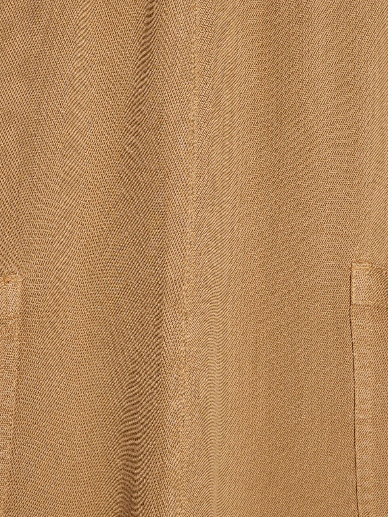 Image 6 of 6 of River Island Eddy Easy Chuck On Jumpsuit - Beige