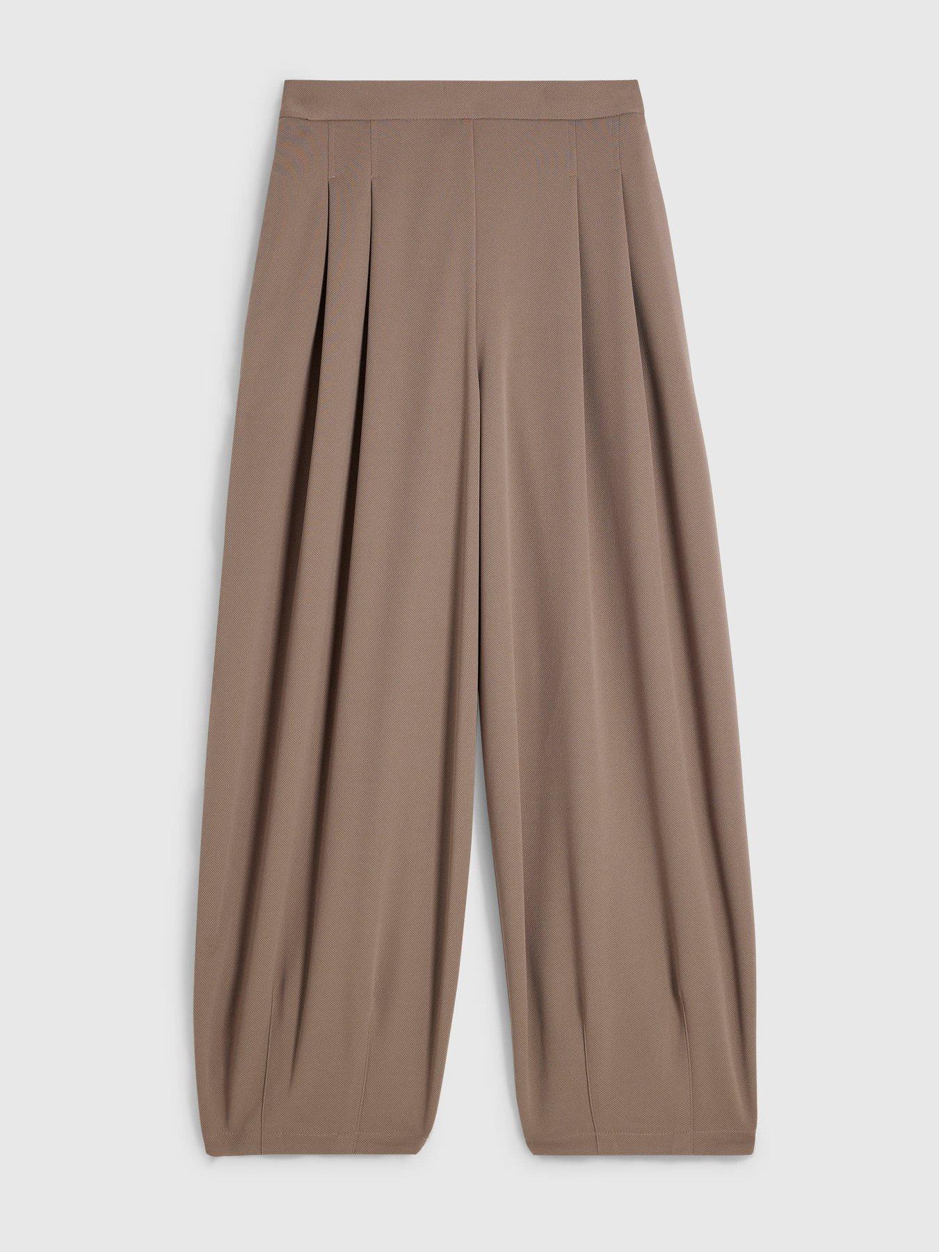 Image 4 of 5 of River Island Twill Balloon Trouser - Beige