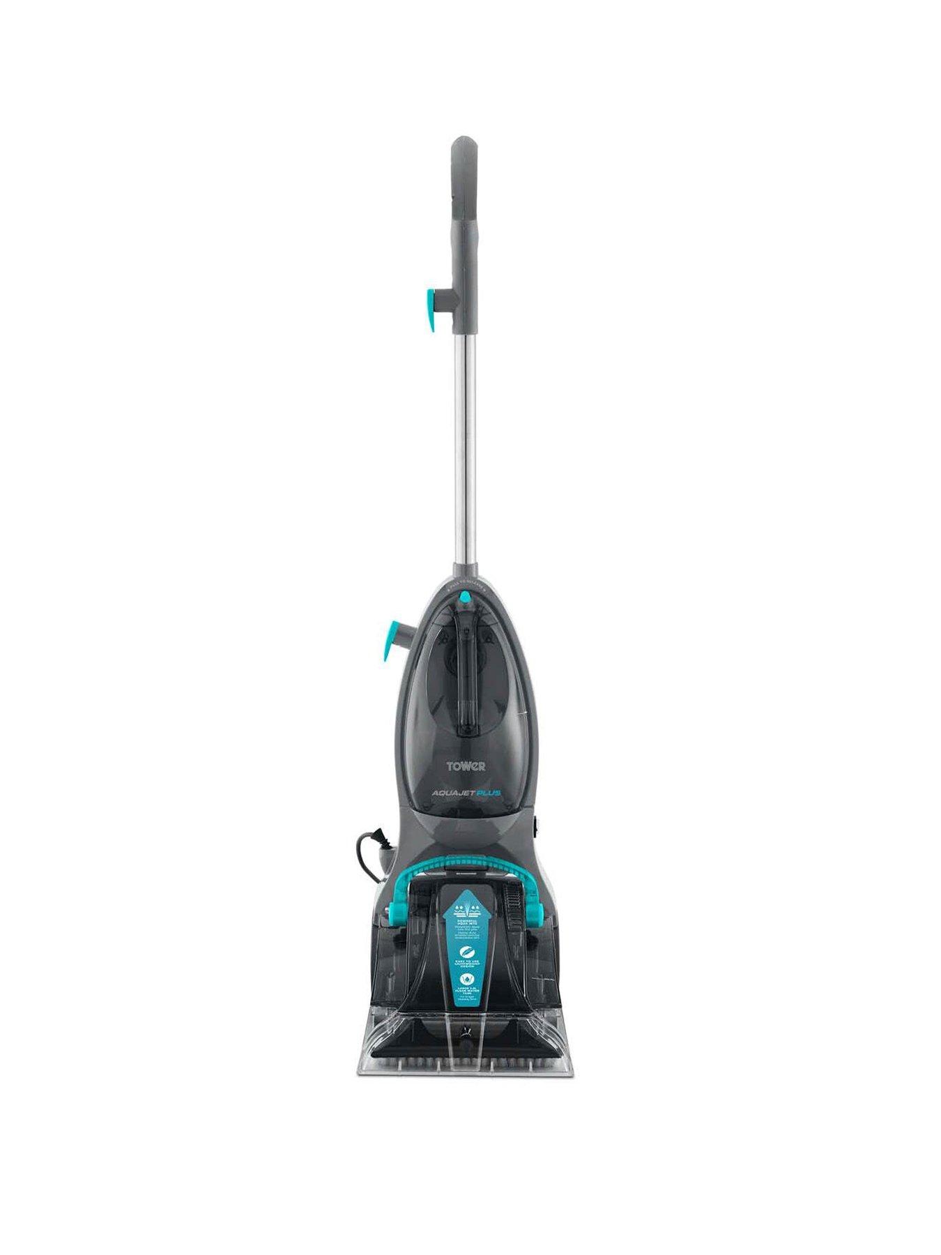 Tower TCW5 AQUAJETPLUS Carpet Washer with 250ml Cleaning Solution, Blue  &  Grey
