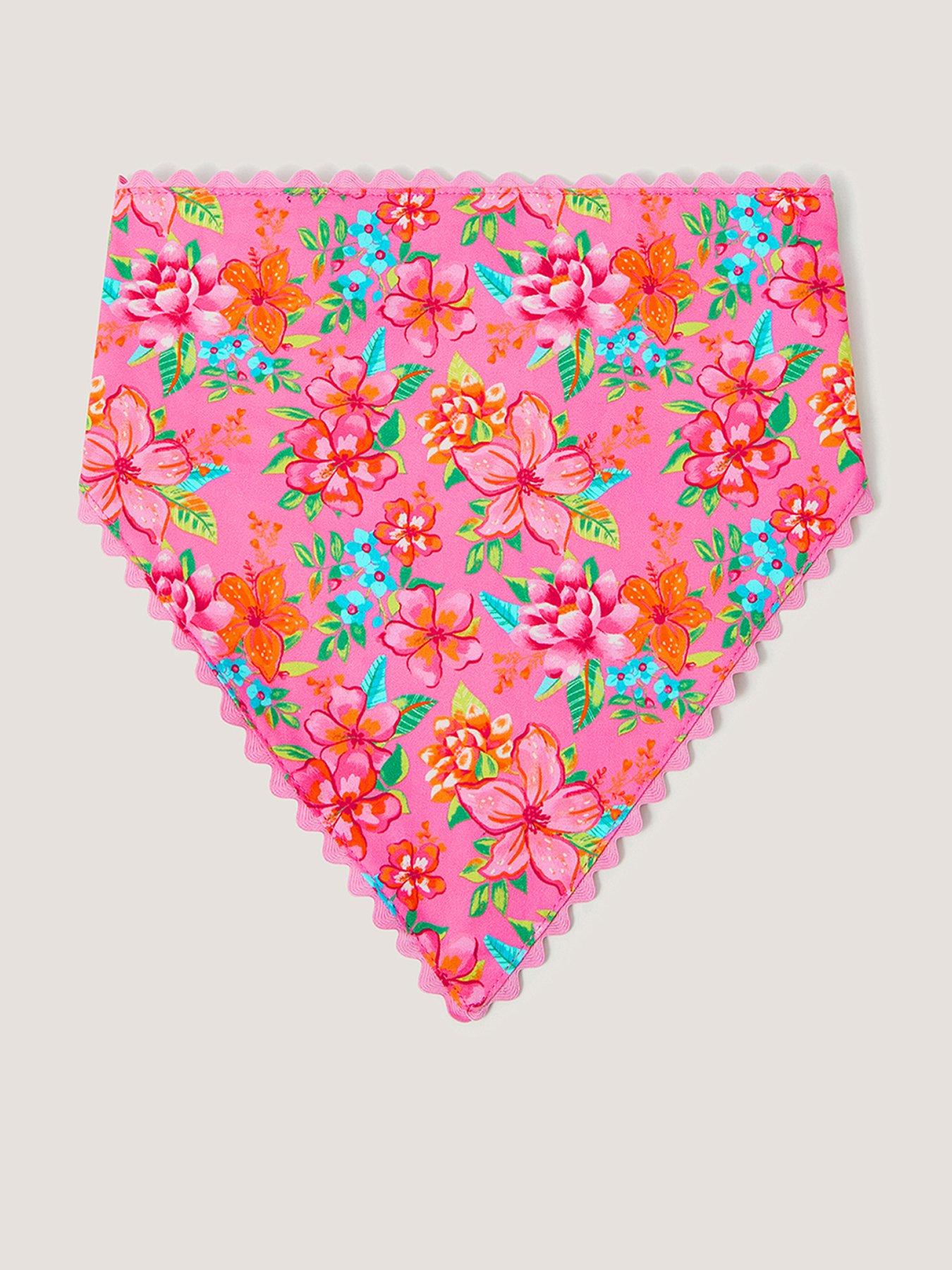 Image 1 of 5 of Monsoon Girls Tropical Head Scarf - Multi