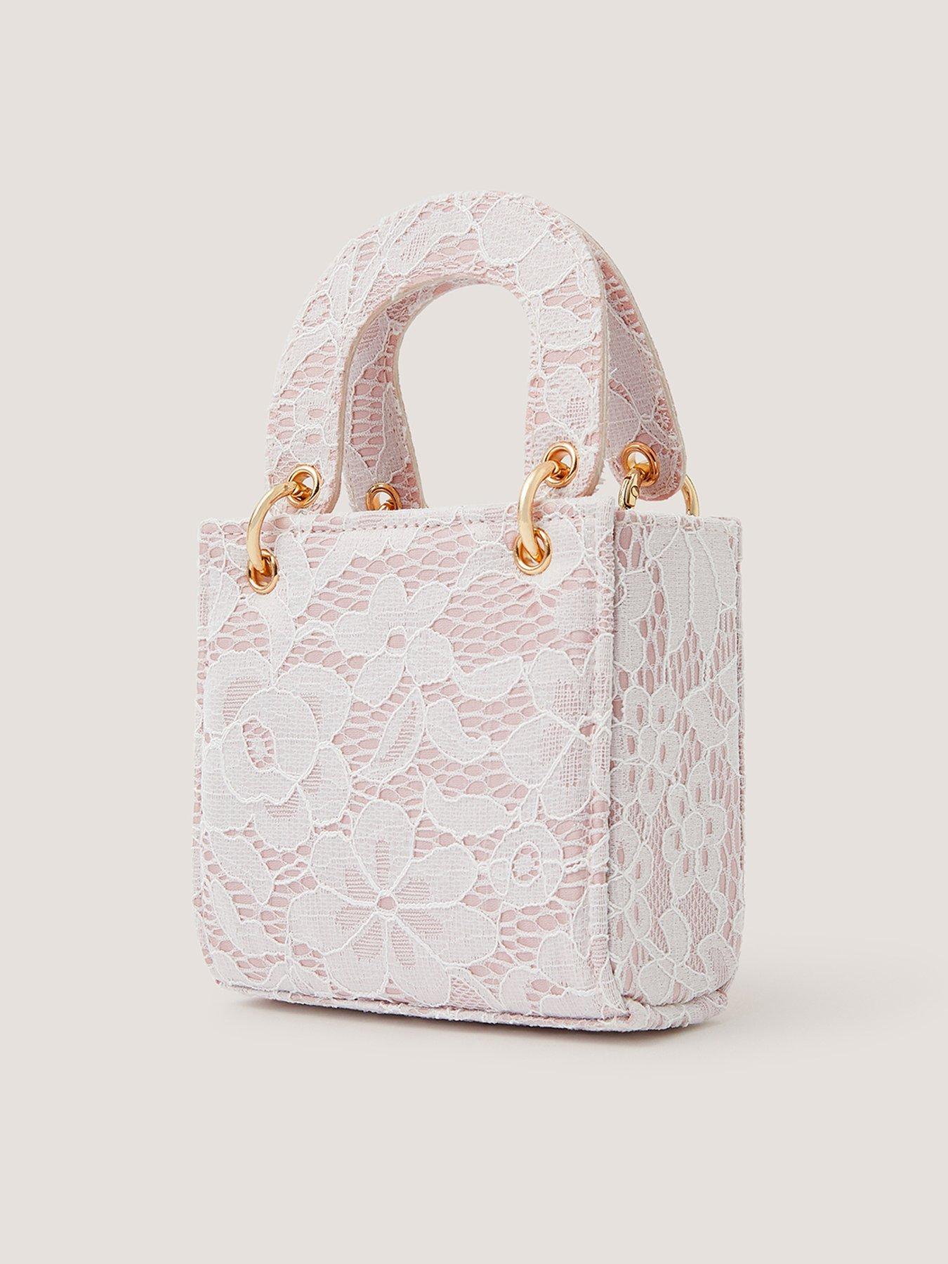 Image 2 of 4 of Monsoon Girls Bow Charm Tote Bag - Pink