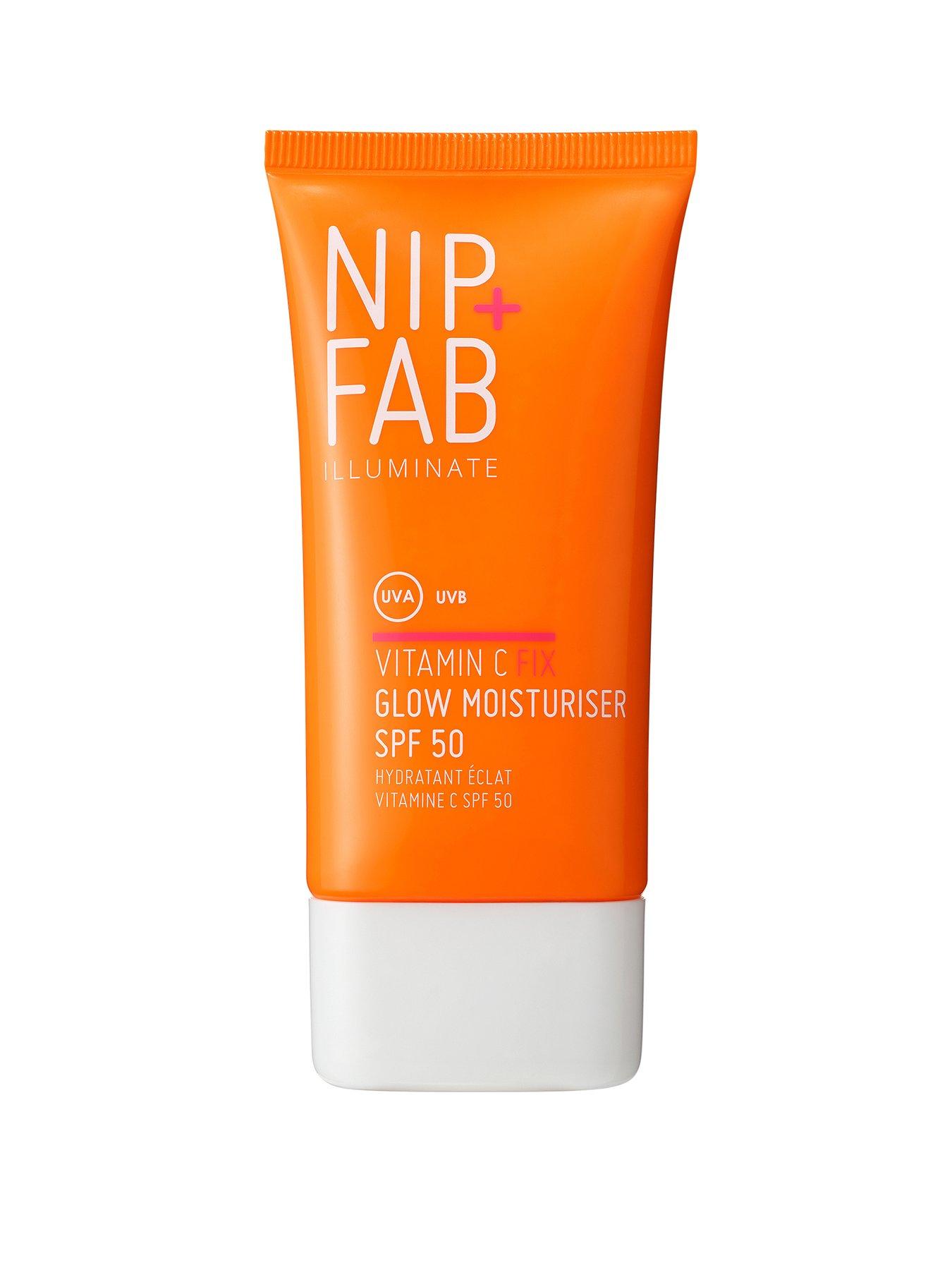 Nip + Fab Vitamin C Fix Glow Moisturiser SPF 50 – Brightening Facial Sunscreen with Vitamin C & Glycerin – Hydrating Daily SPF 50 for Glowing Skin – Vegan & Fragrance-Free – 50ml - Image 2