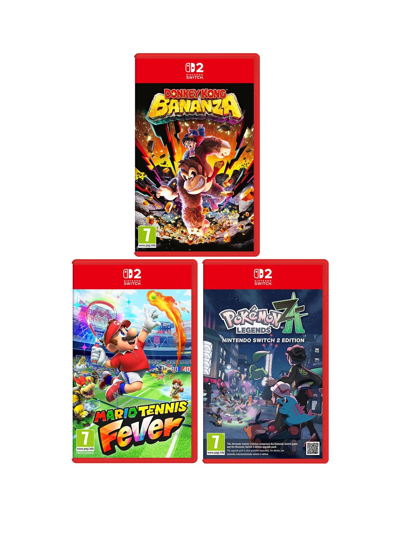 Nintendo Switch 2 Donkey Kong Bananza + Mario Tennis Fever + Pokemon Legends Z-A