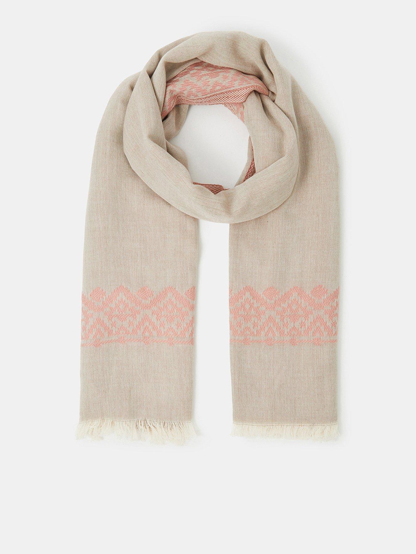 Accessorize Lightweight Jacquard Embroidered Scarf