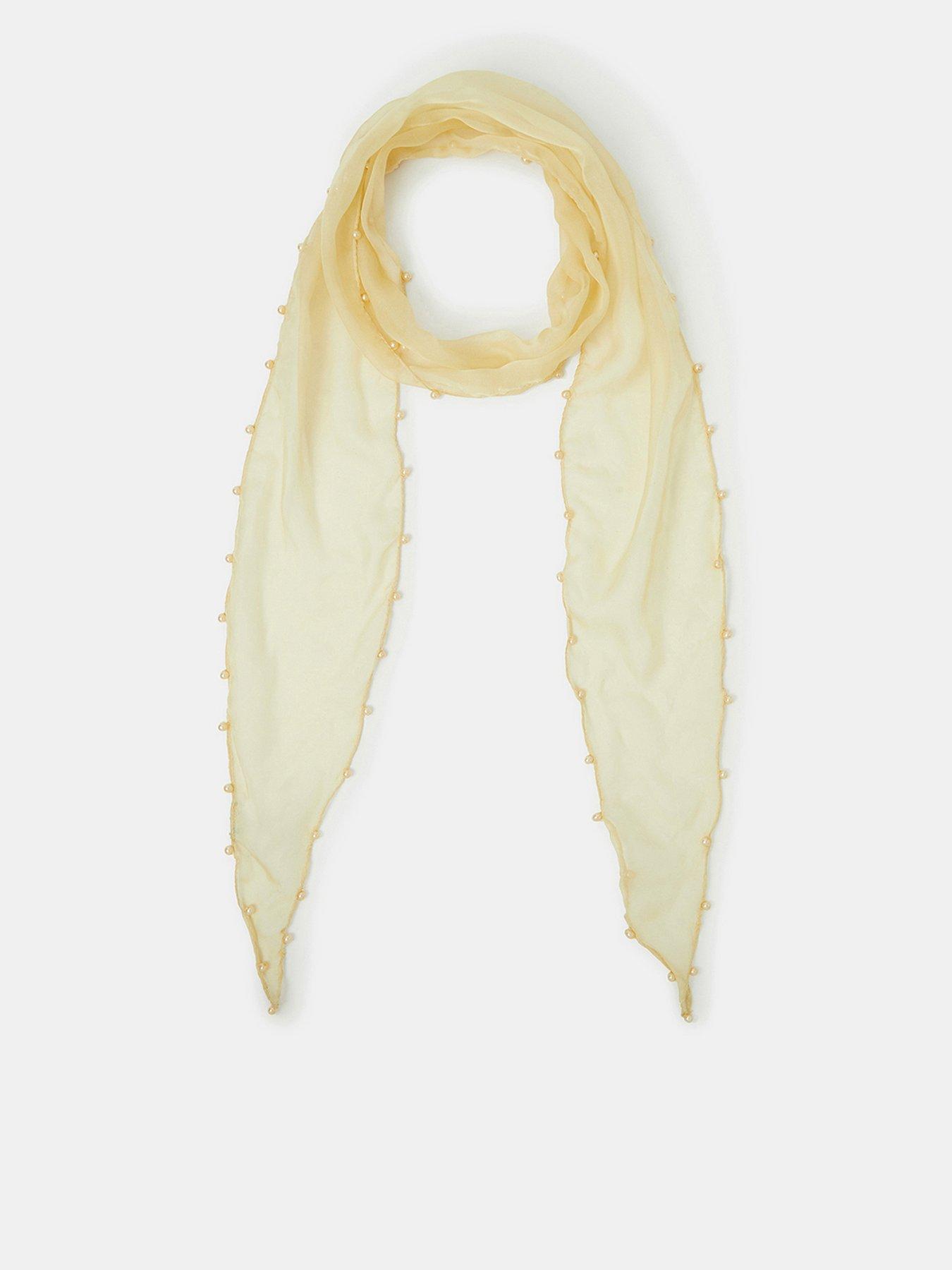 Accessorize Pearl-edged Sheer Scarf