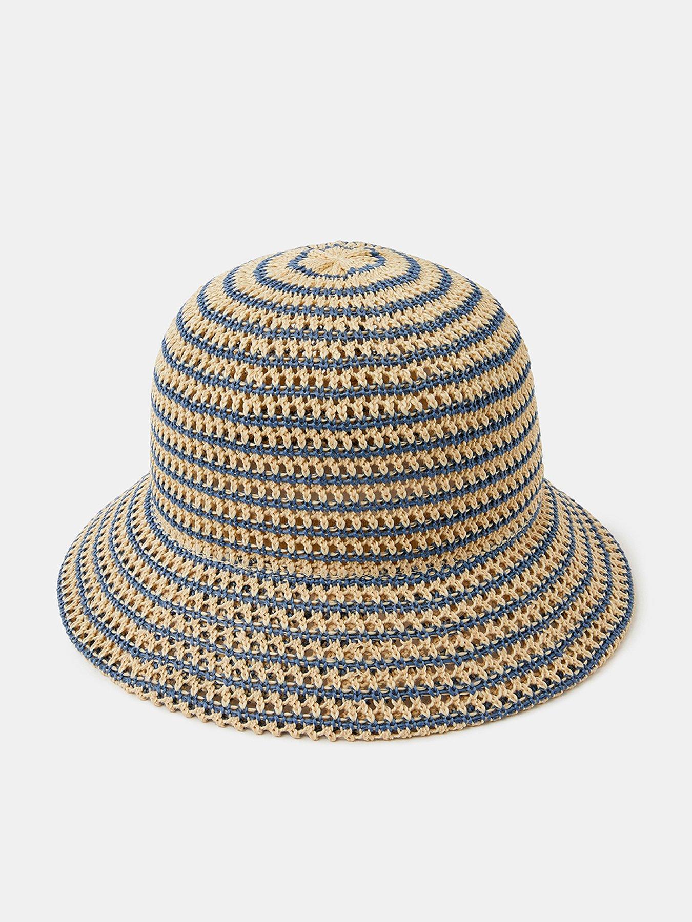 Accessorize Woven Stripe Bucket Hat