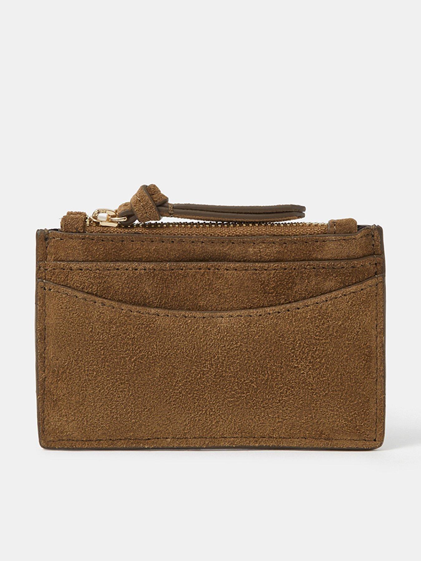 Accessorize Suede Card Holder