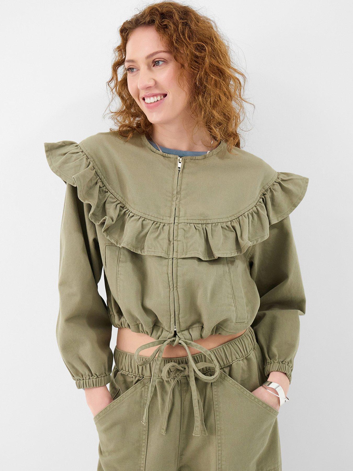 Accessorize Ruffle Denim Jacket
