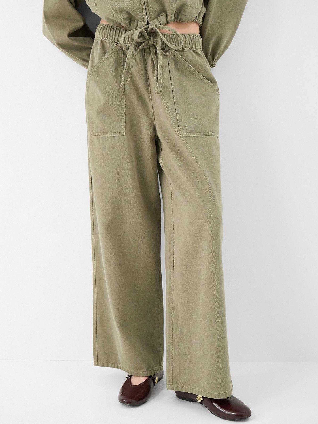 Accessorize Wide Leg Denim Trousers
