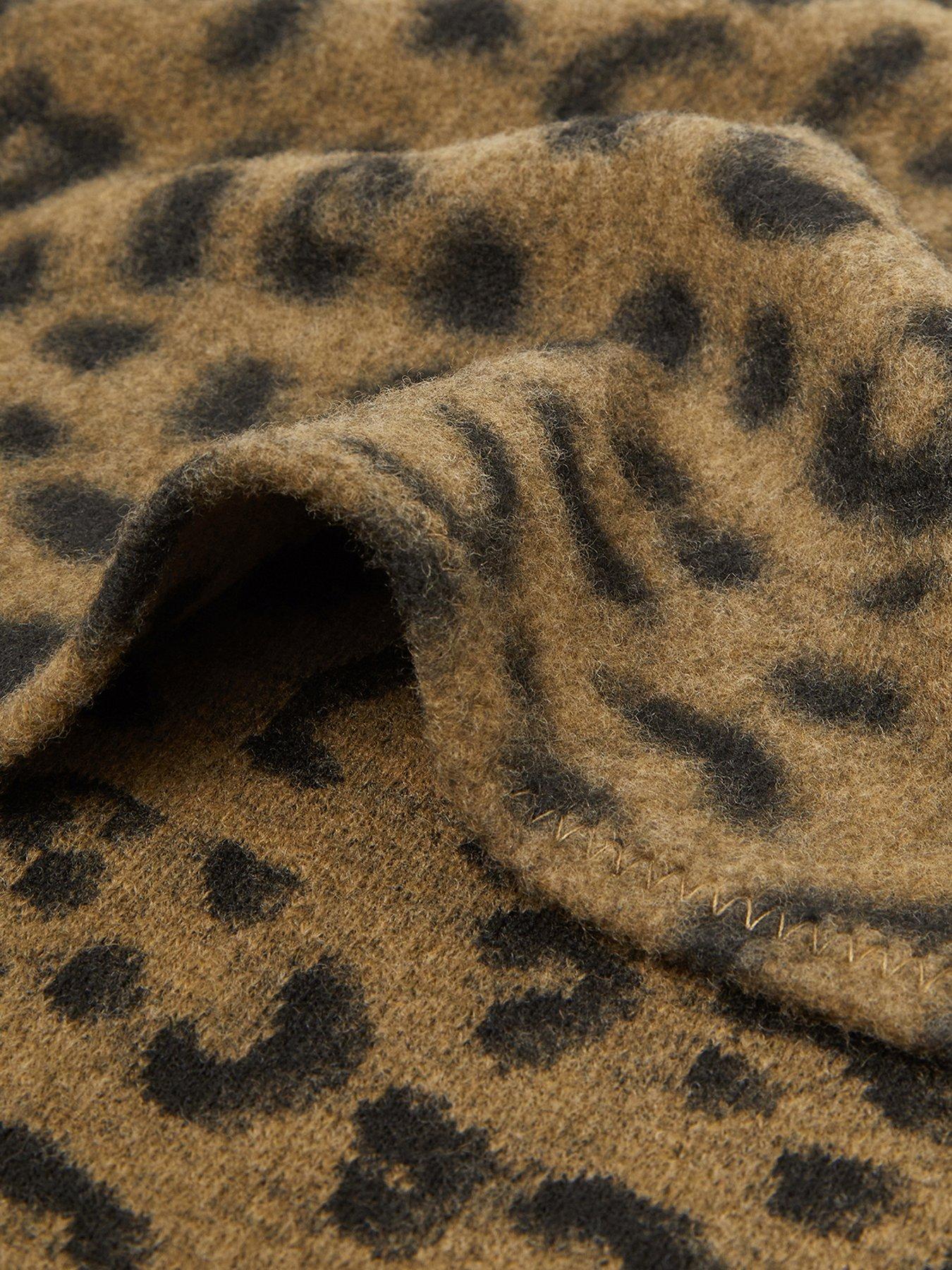Image 3 of 3 of Accessorize Leopard Print Triangle Scarf