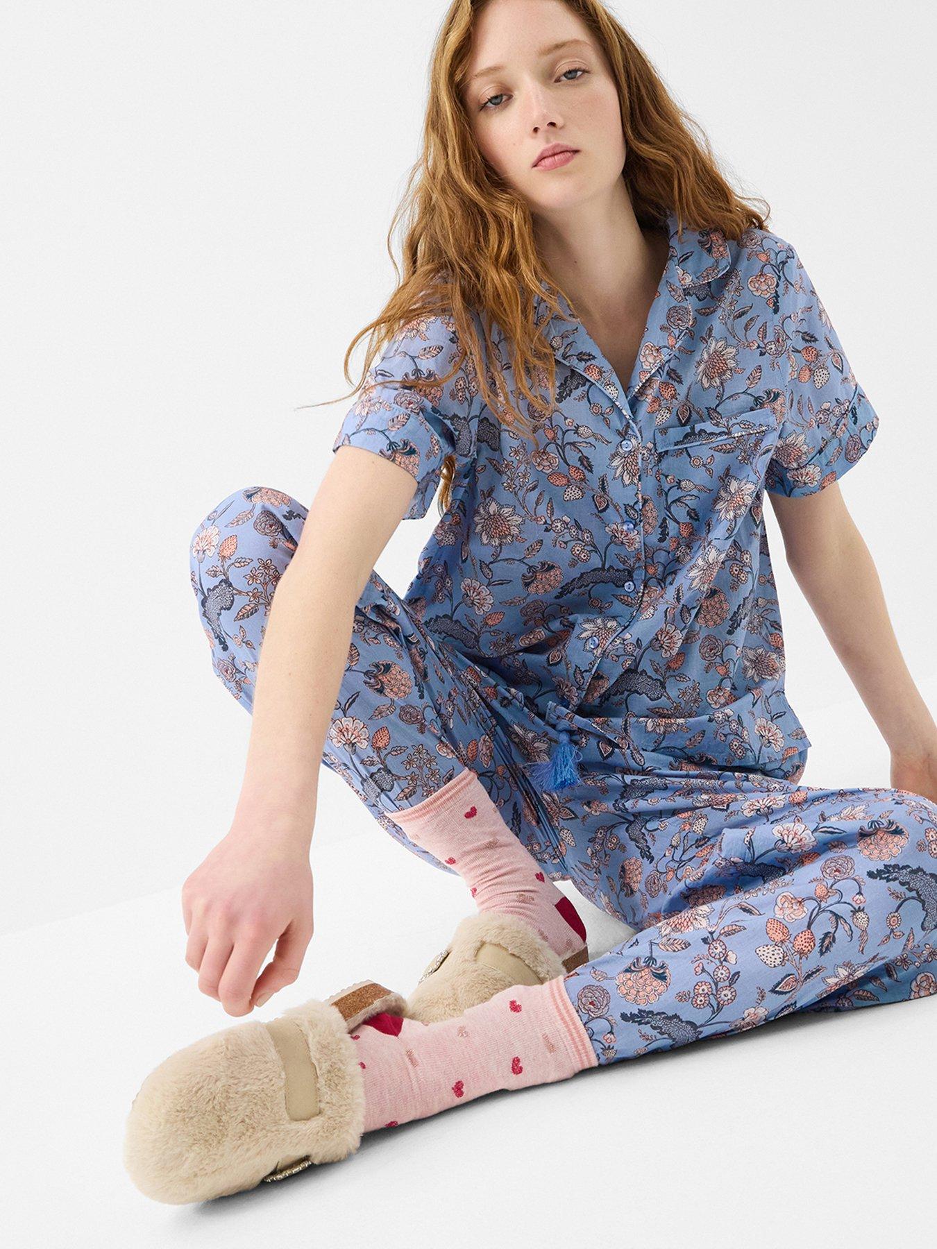 Accessorize Floral Print Long Pyjamas Set