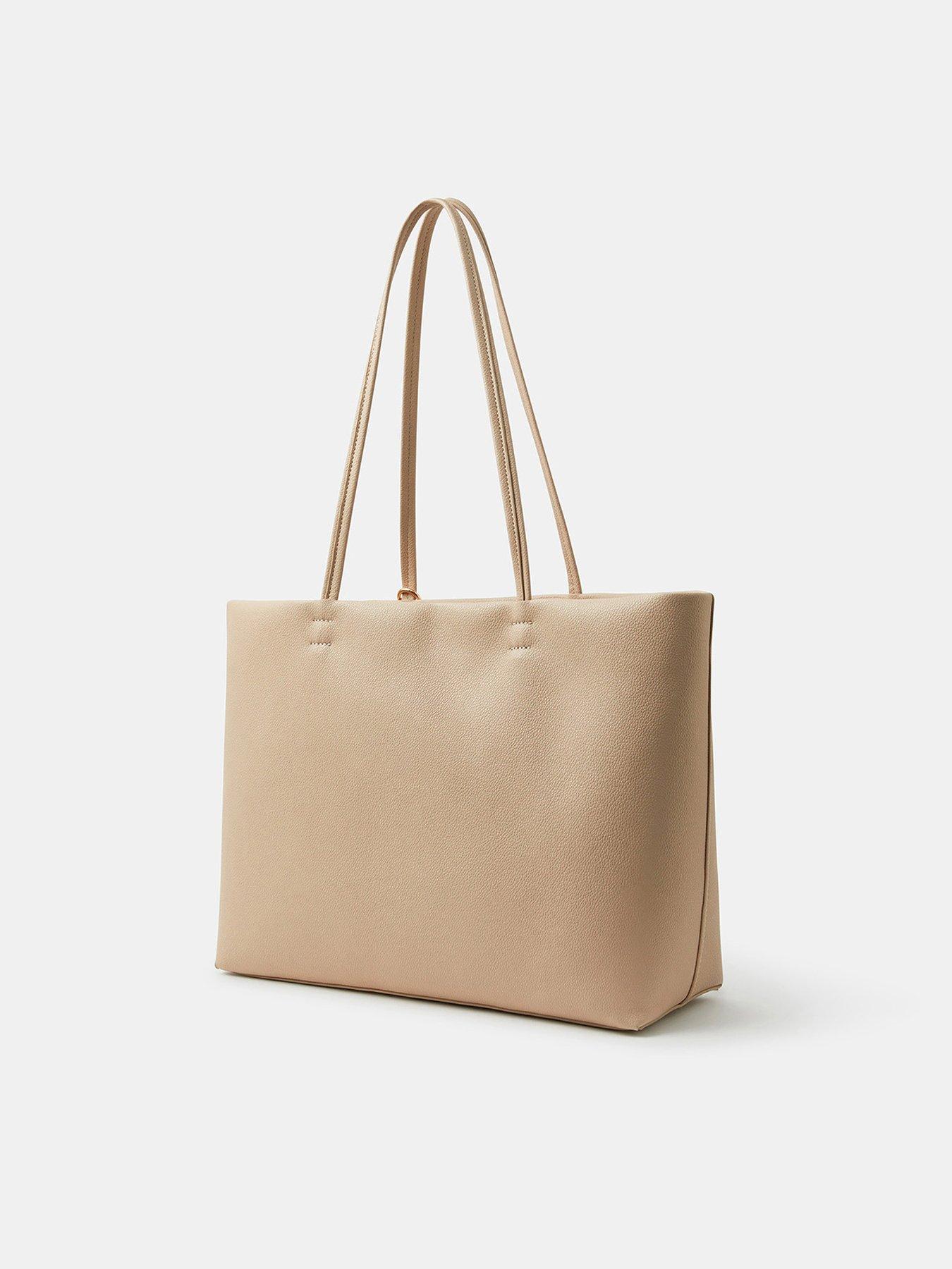 Image 3 of 5 of Accessorize Charm Faux Leather Tote Bag