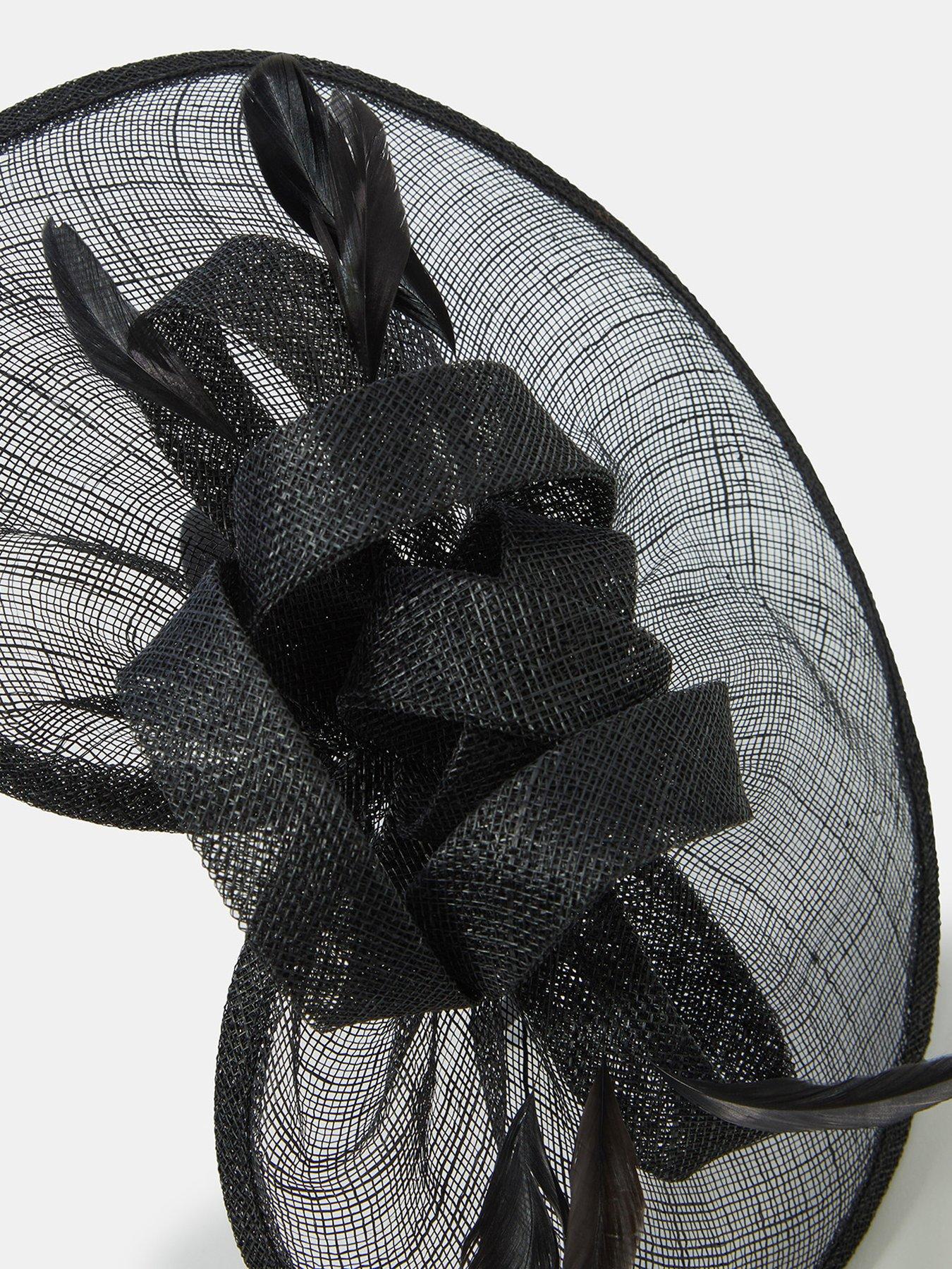 Image 4 of 4 of Accessorize Bow Feather Disc Fascinator