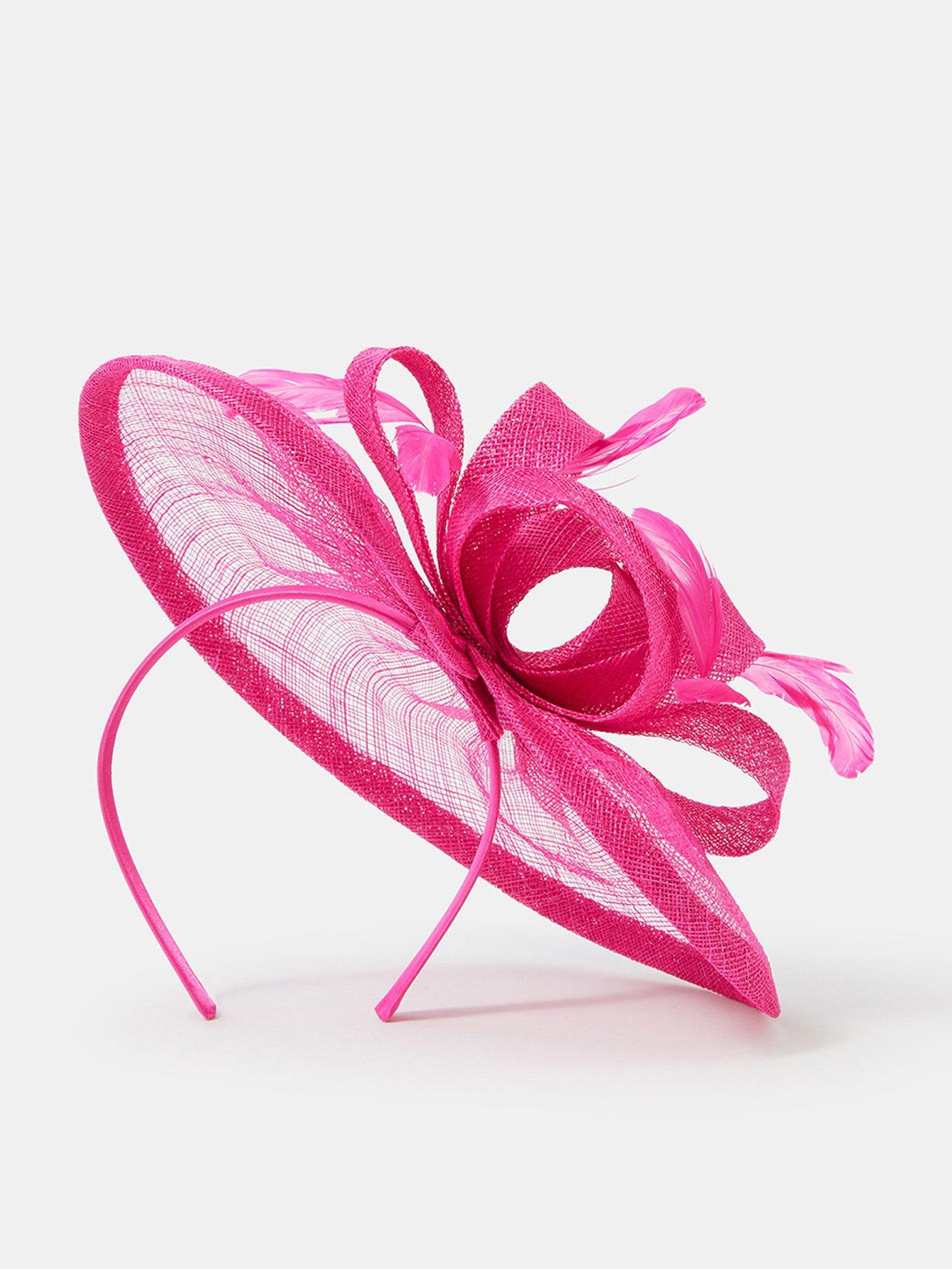 Image 1 of 4 of Accessorize Bow Feather Disc Fascinator