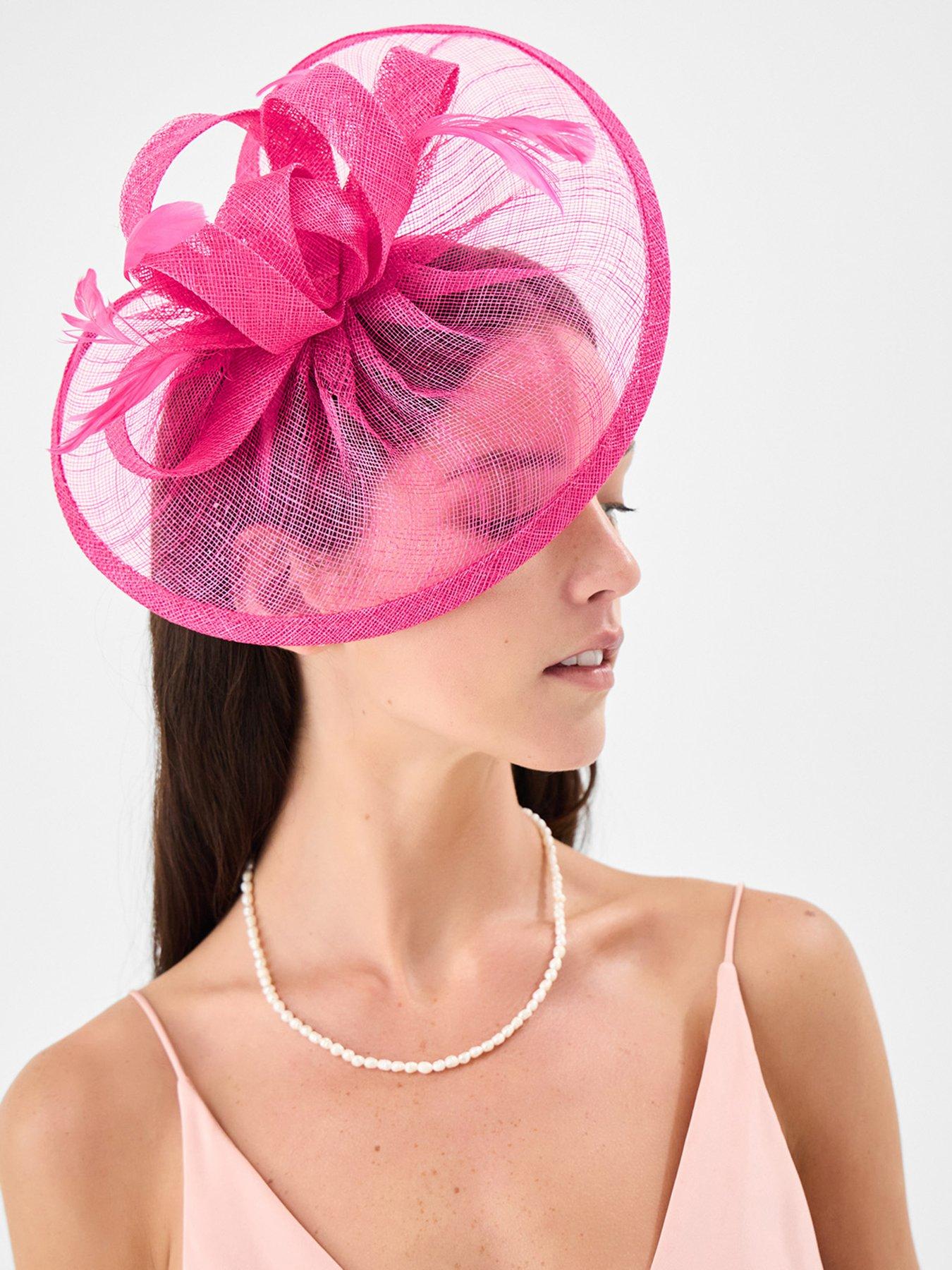 Image 2 of 4 of Accessorize Bow Feather Disc Fascinator