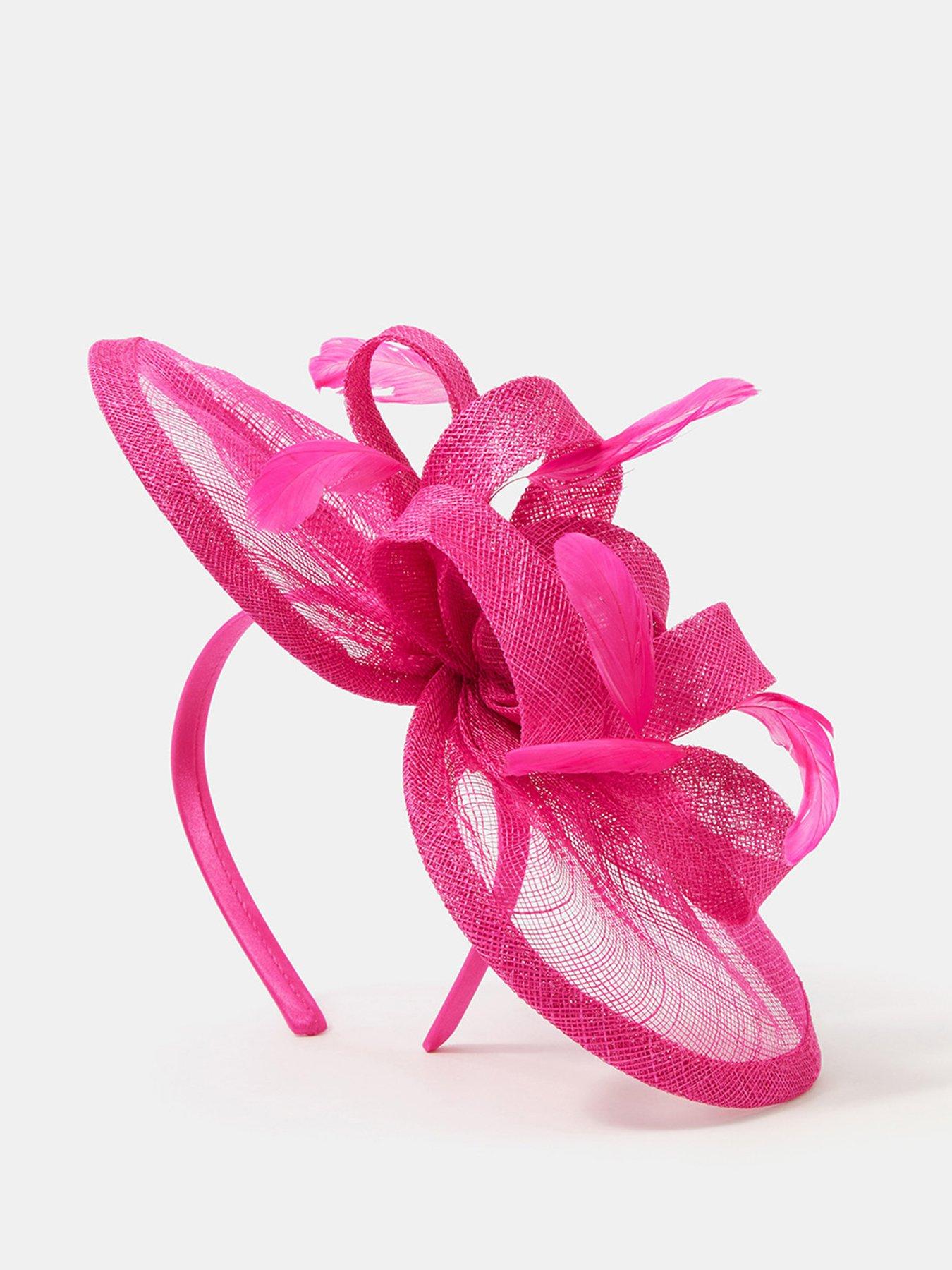 Image 3 of 4 of Accessorize Bow Feather Disc Fascinator