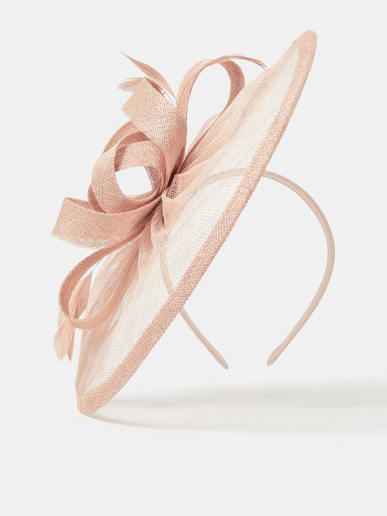Image 1 of 4 of Accessorize Bow Feather Disc Fascinator