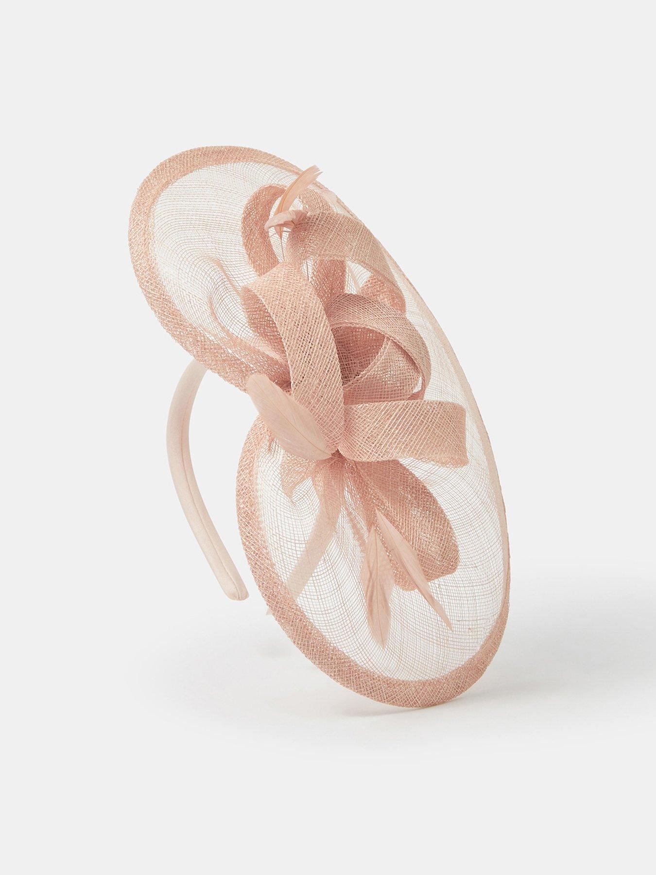 Image 3 of 4 of Accessorize Bow Feather Disc Fascinator