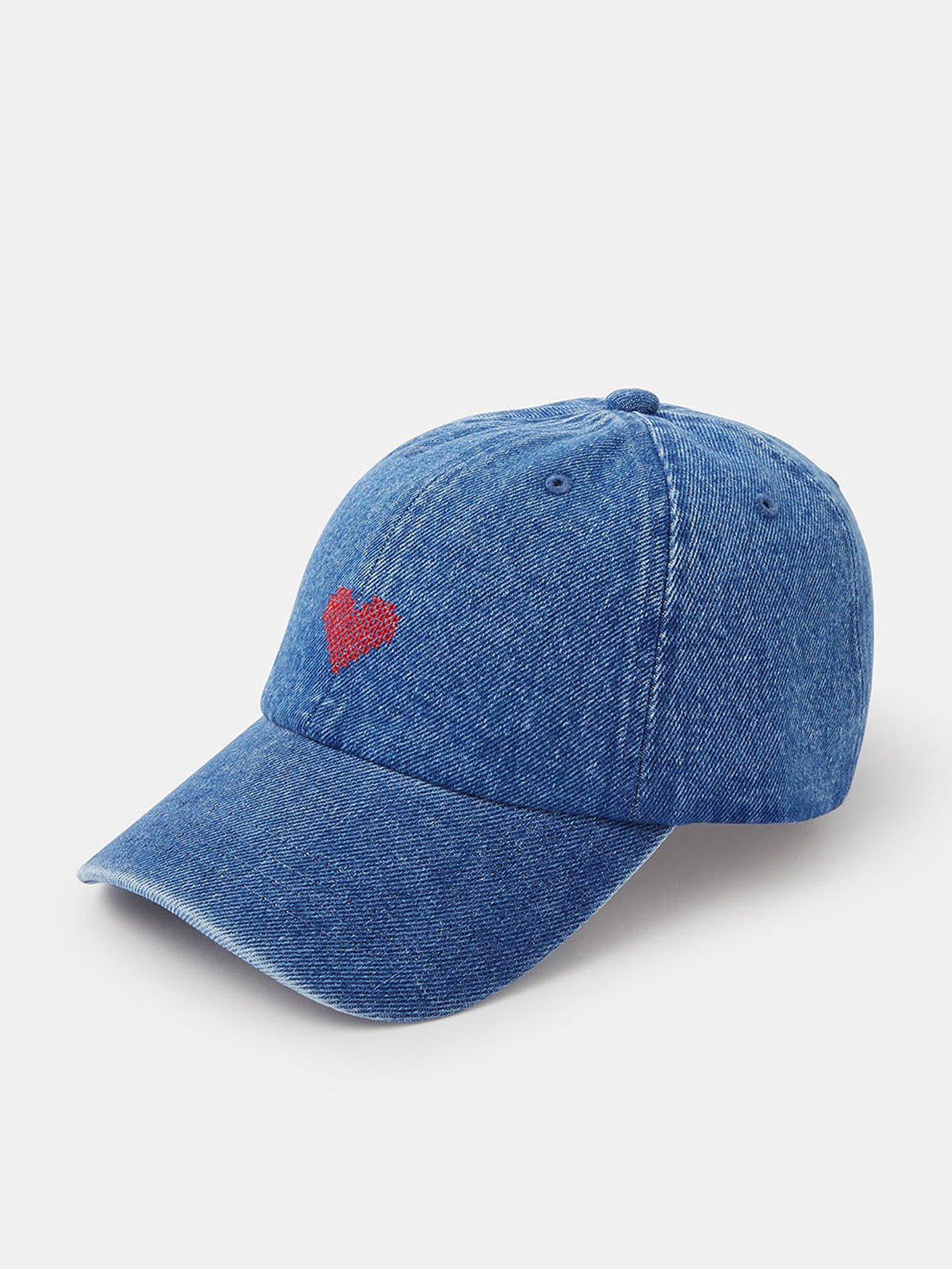 Accessorize Heart Denim Baseball Cap