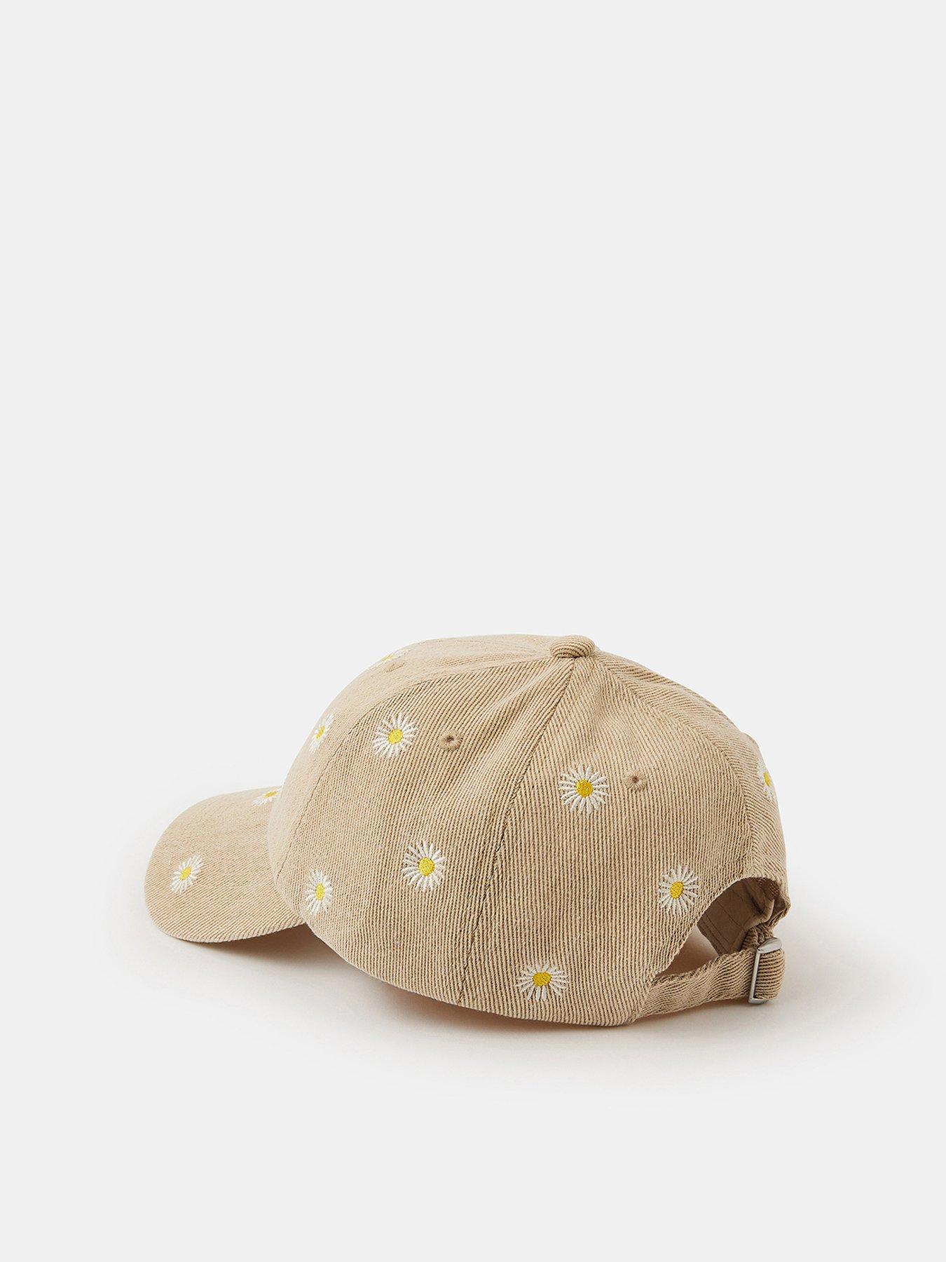Image 3 of 4 of Accessorize Daisy Embroidered Baseball Cap