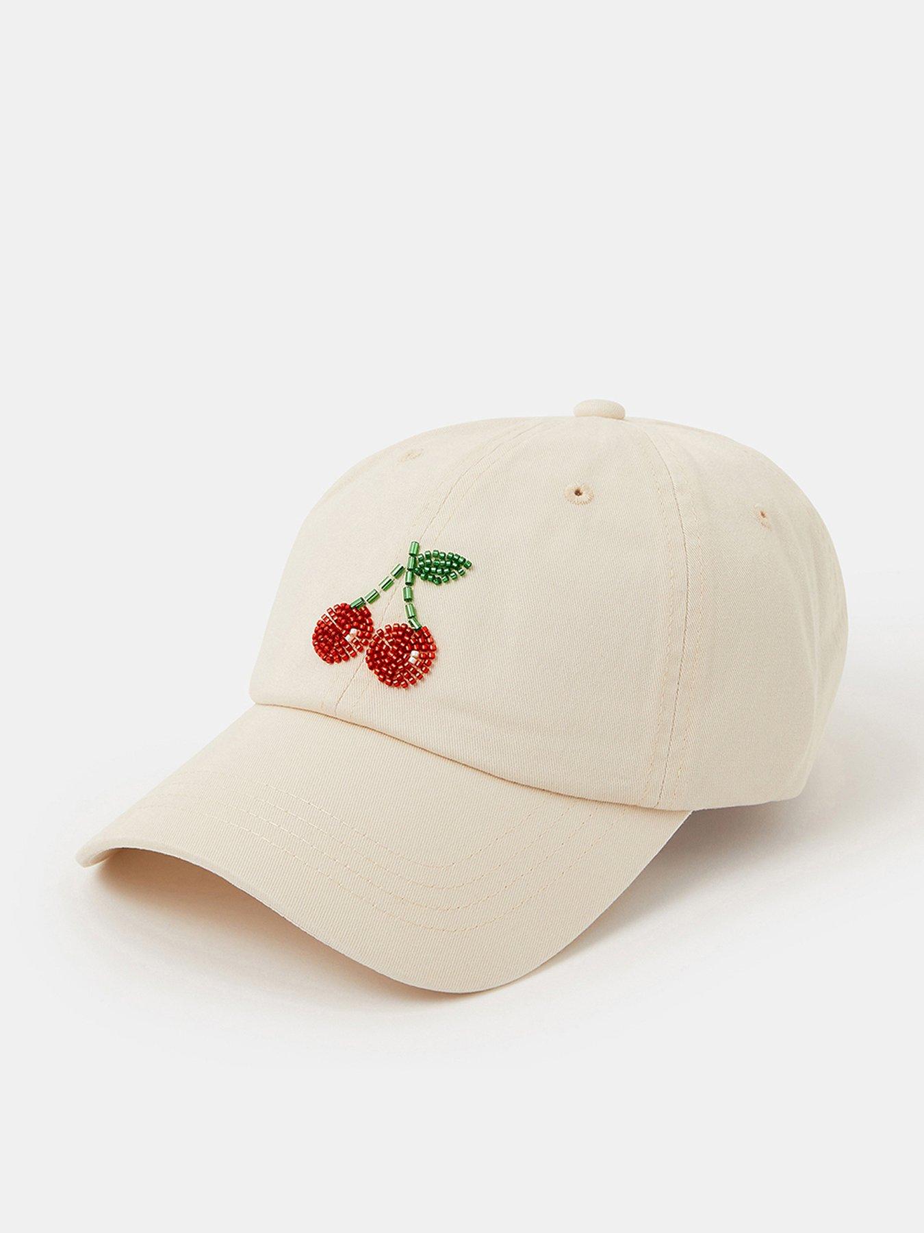 Accessorize Beaded Cherry Baseball Cap