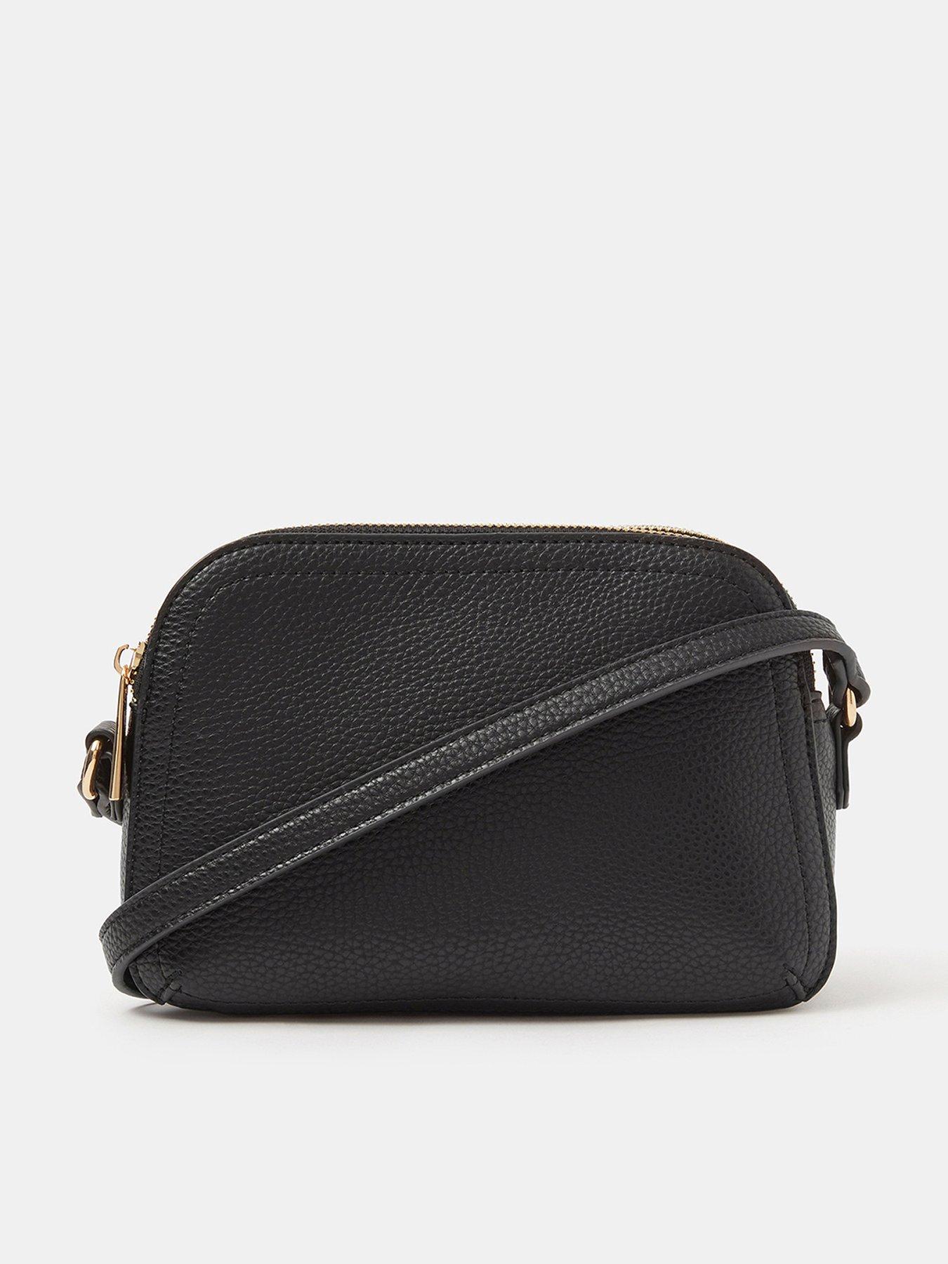 Accessorize Double Zip Crossbody Bag