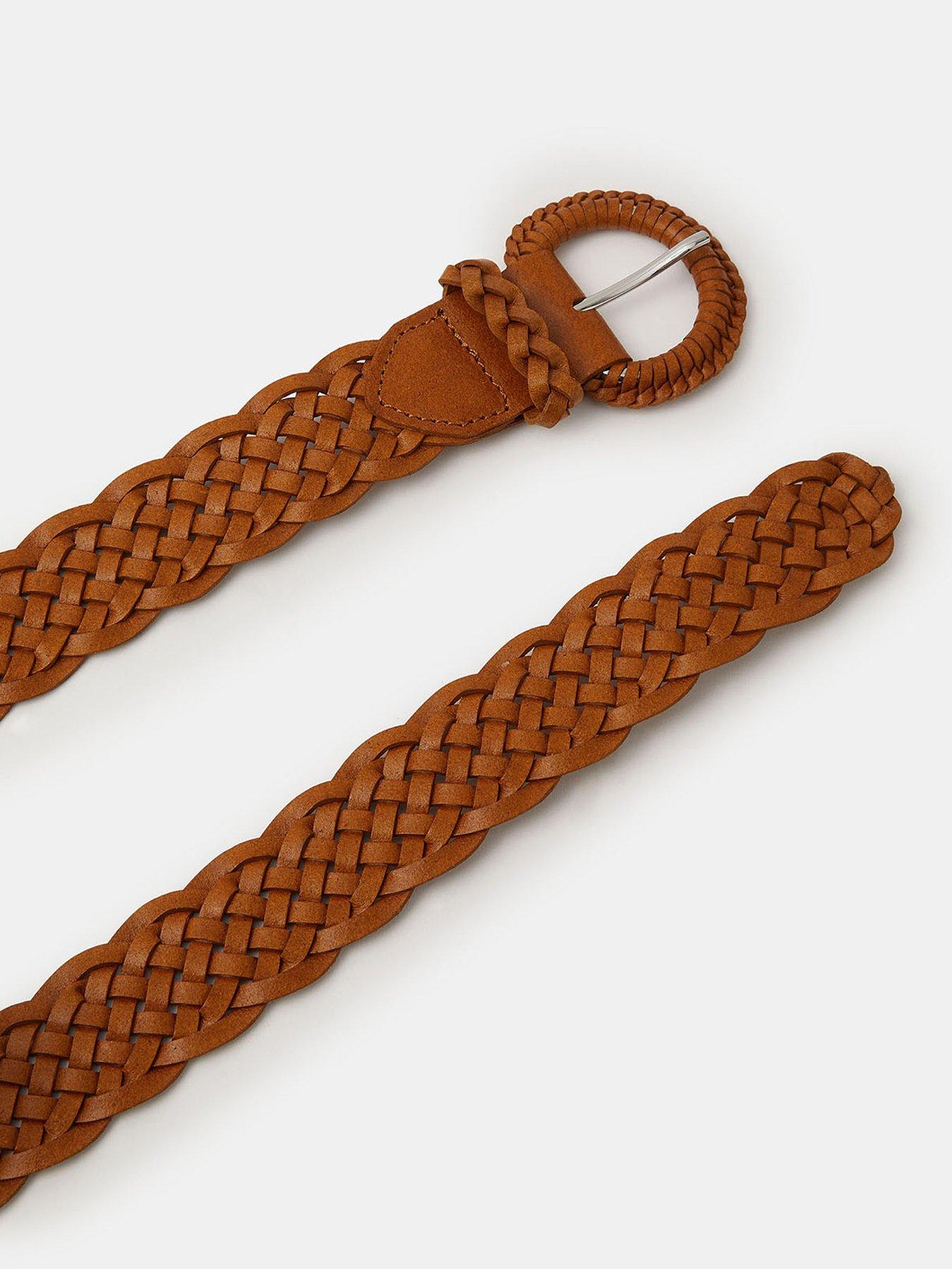 Image 2 of 2 of Accessorize Plaited Leather Belt