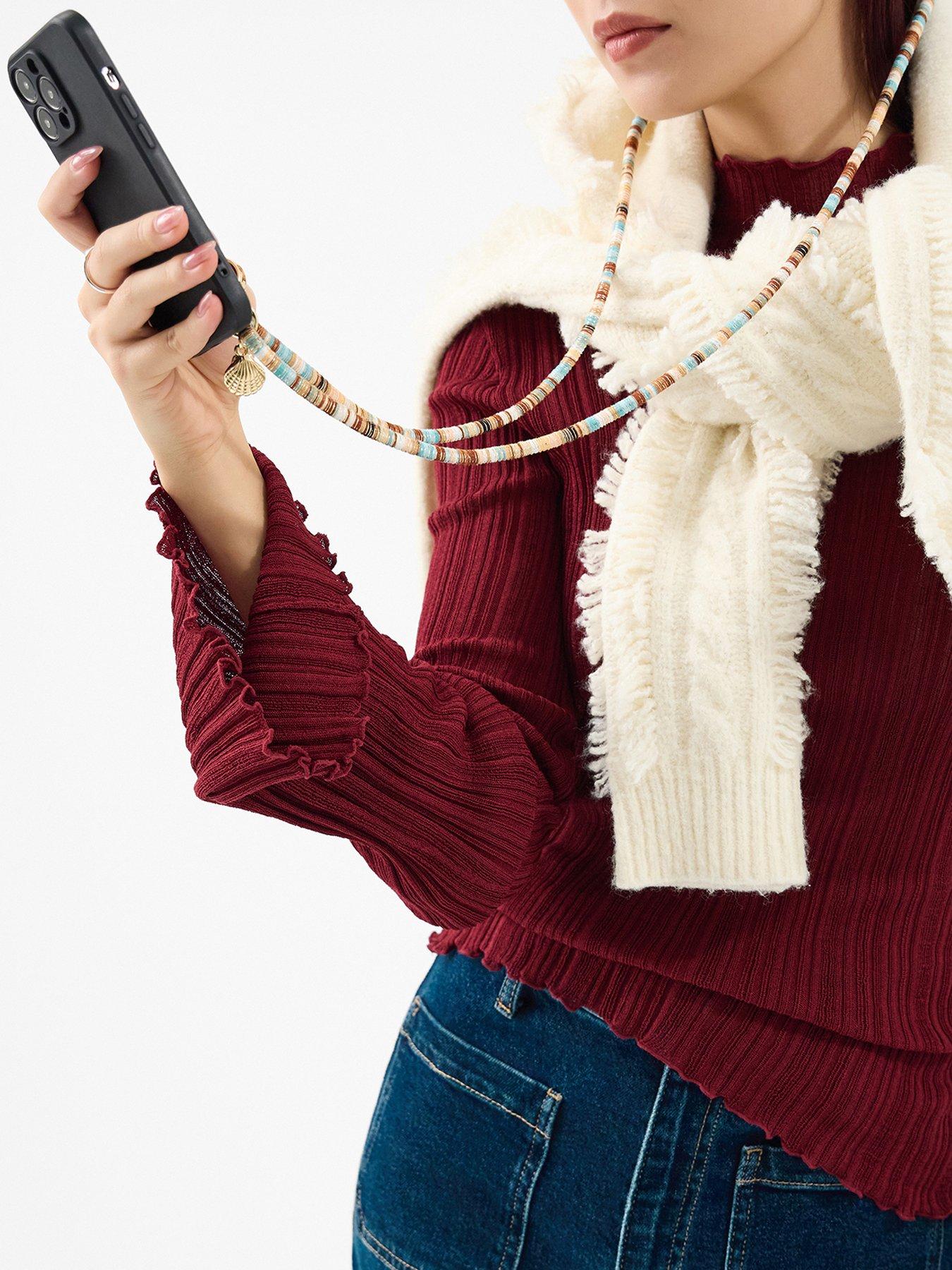 Image 2 of 3 of Accessorize Shell Charm Phone Strap